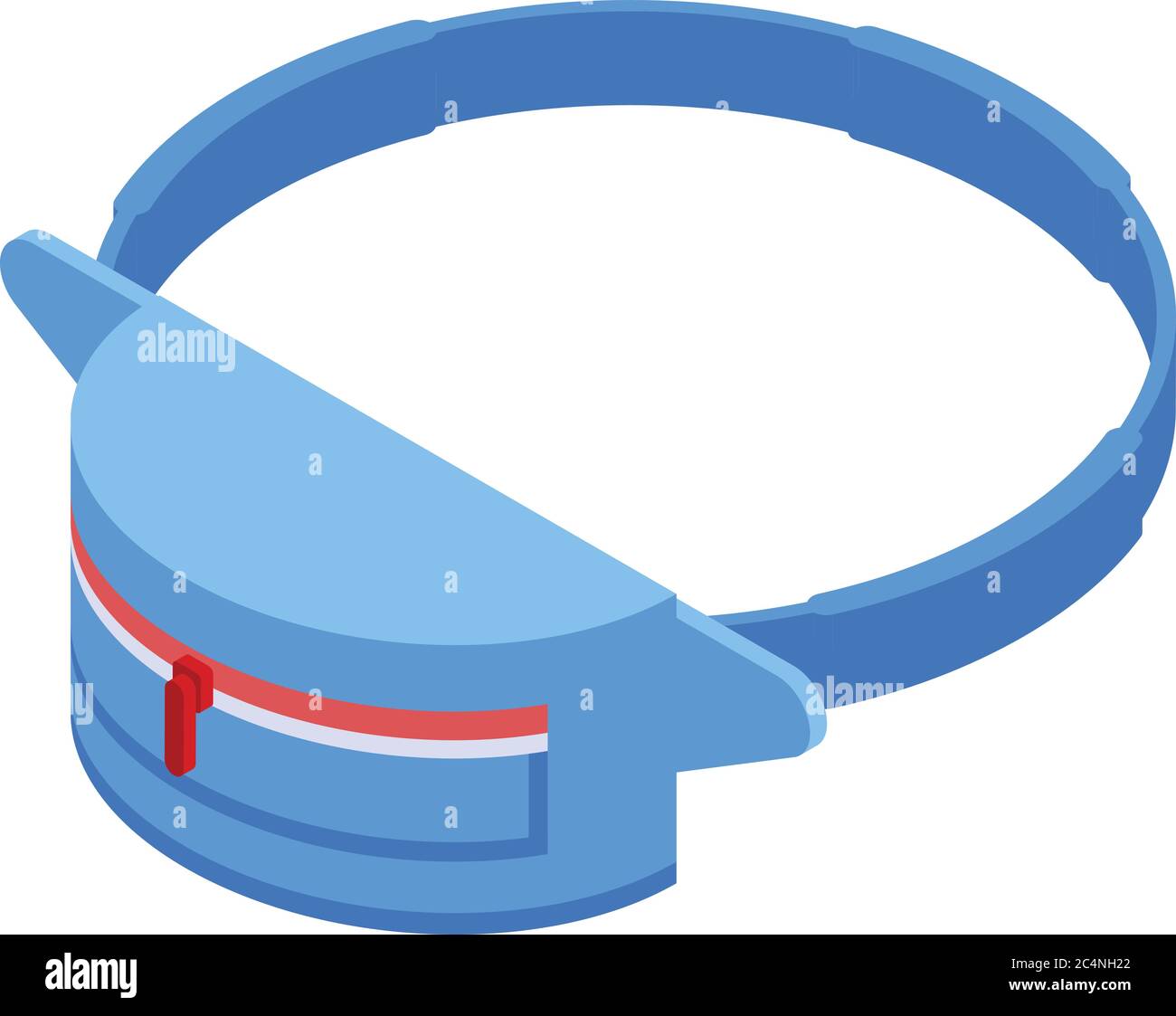Accessory waist bag icon, isometric style Stock Vector