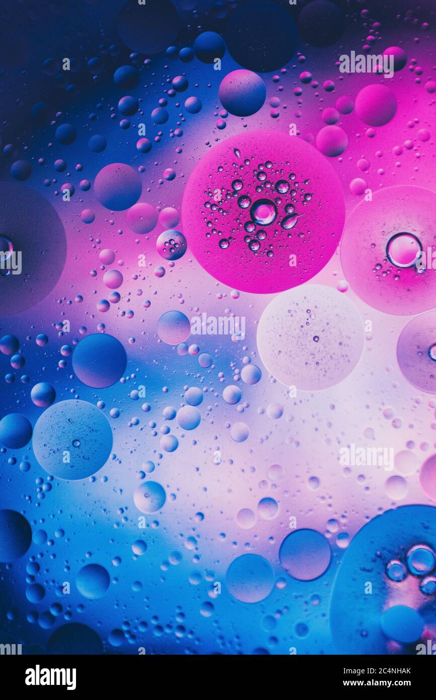 Vertical illustration of aesthetic refreshing purple, pink, white, and blue  bubbles Stock Photo - Alamy