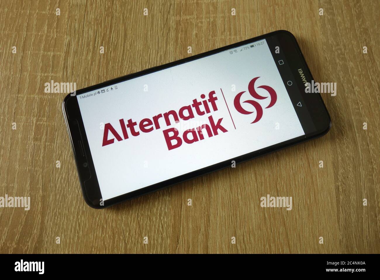 Alternatif Bank logo displayed on smartphone Stock Photo