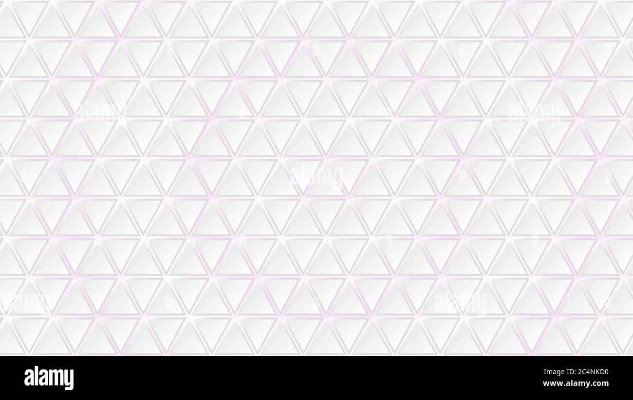 Abstract background of white triangle tiles with purple gaps between them Stock Vector