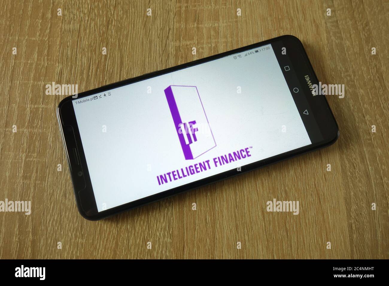 Intelligent Finance (IF) logo displayed on smartphone Stock Photo