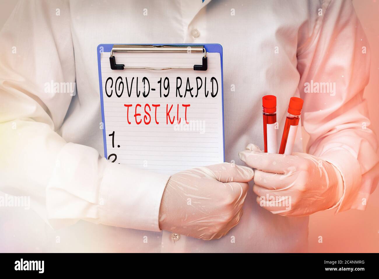 Conceptual hand writing showing Rapid Test Kit. Concept meaning ...