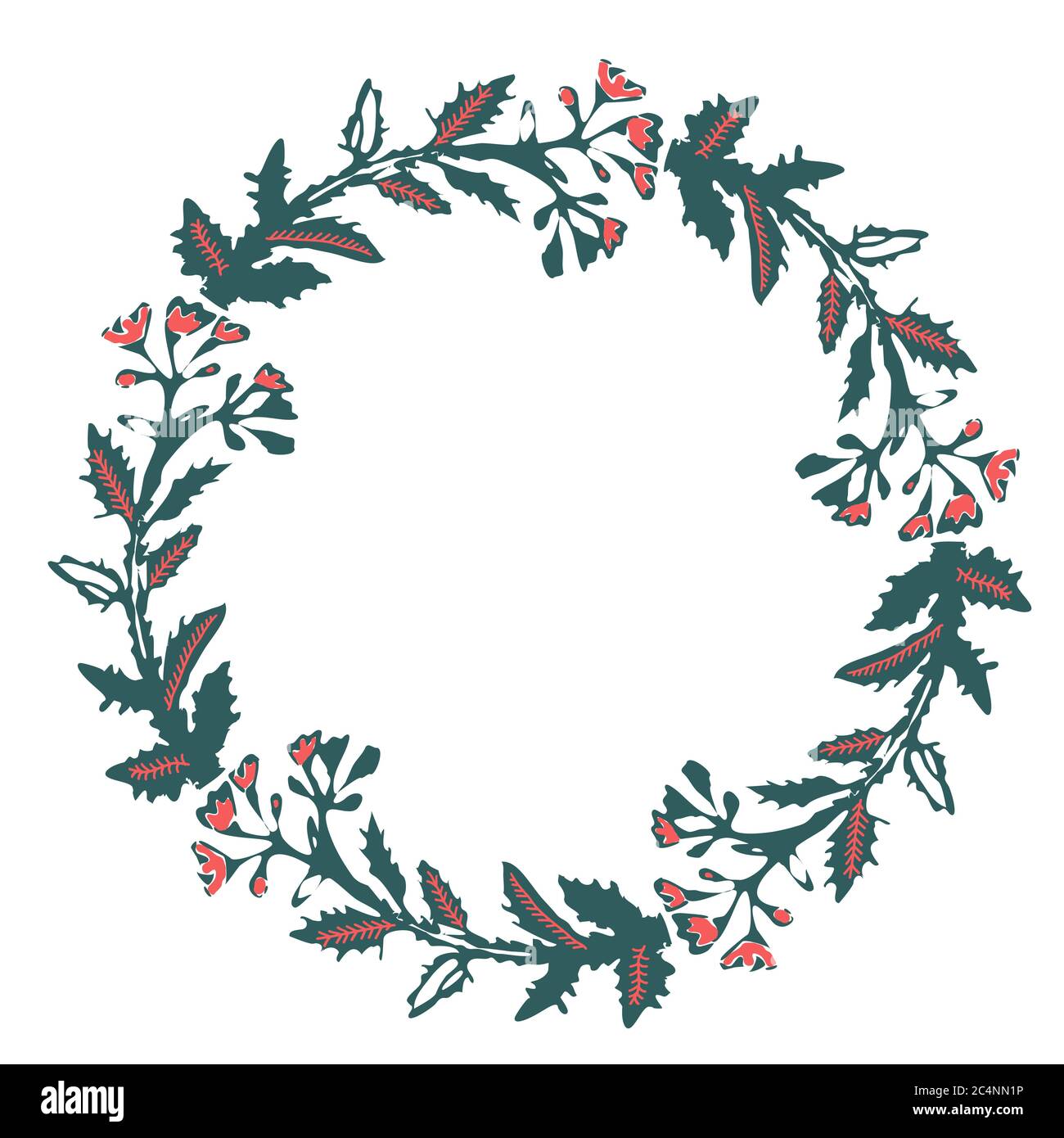 Decorative vector frame with flowers Stock Vector Image & Art - Alamy