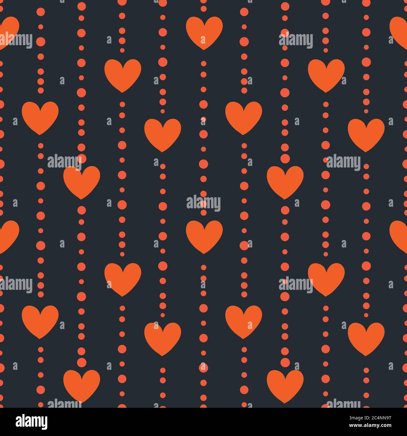 Seamless pattern with hearts Stock Vector