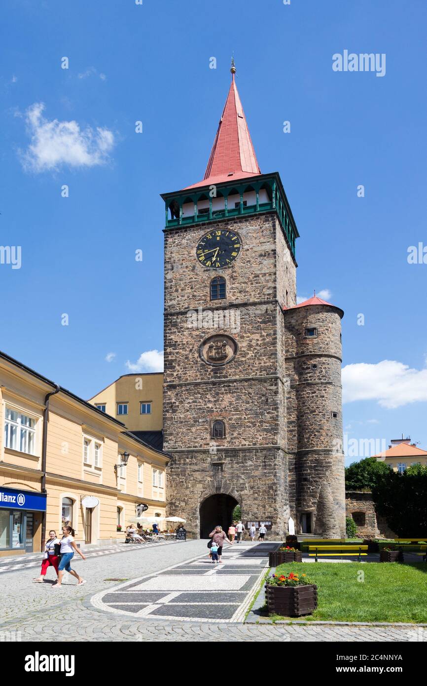 Valdická brána, město Jičín, Kralovehradecky kraj, Česká republika / Valdice gate, town Jicin, Hradec Kralove region, Czech republic Stock Photo