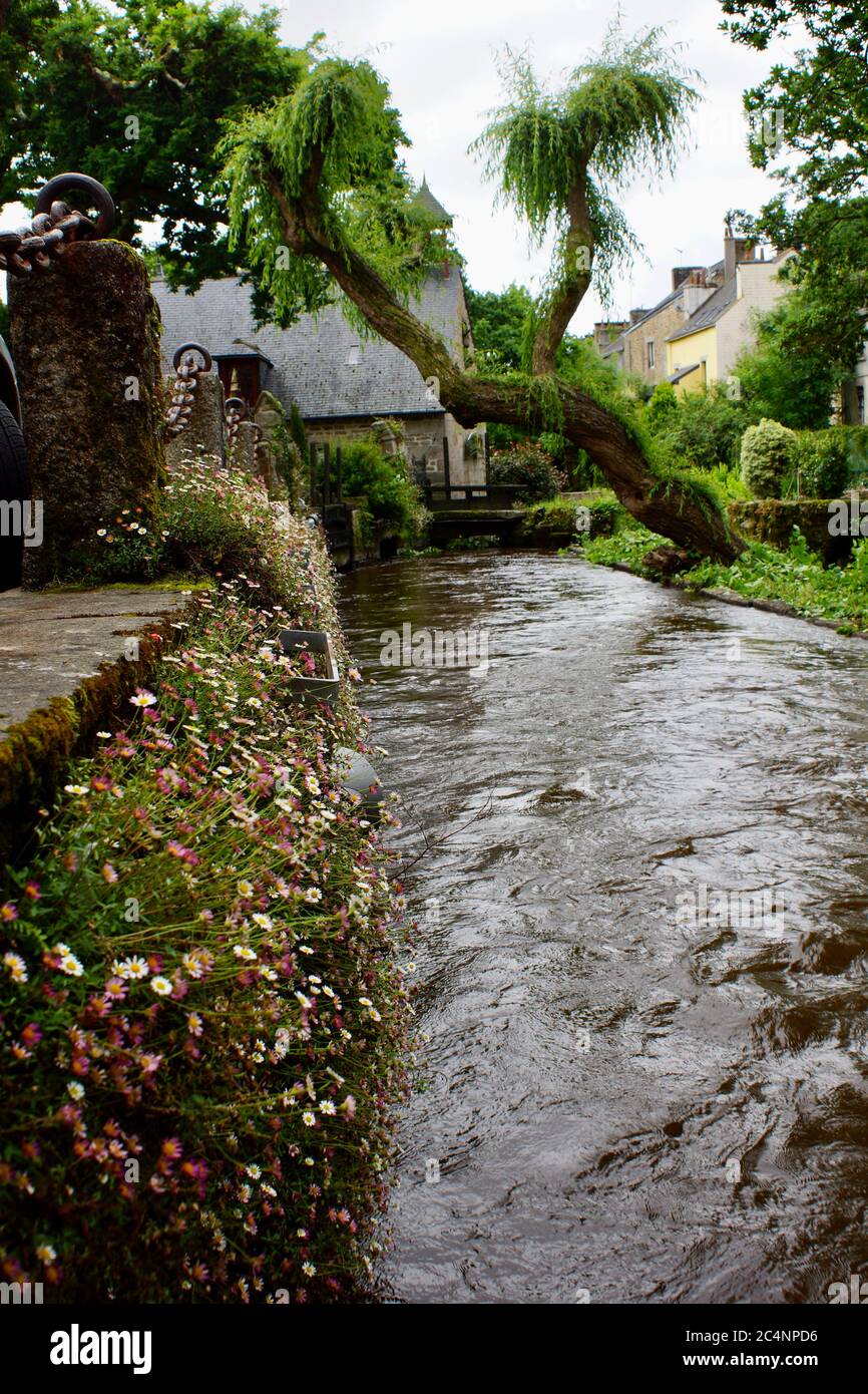 French water mill: Những bức ảnh chụp phong cảnh cổ kính của những ngôi nhà gần những con sông nhỏ, với cây cối xanh tươi phủ khắp, sẽ đưa bạn đến với một thế giới xa hoa và đầy sự cổ điển.