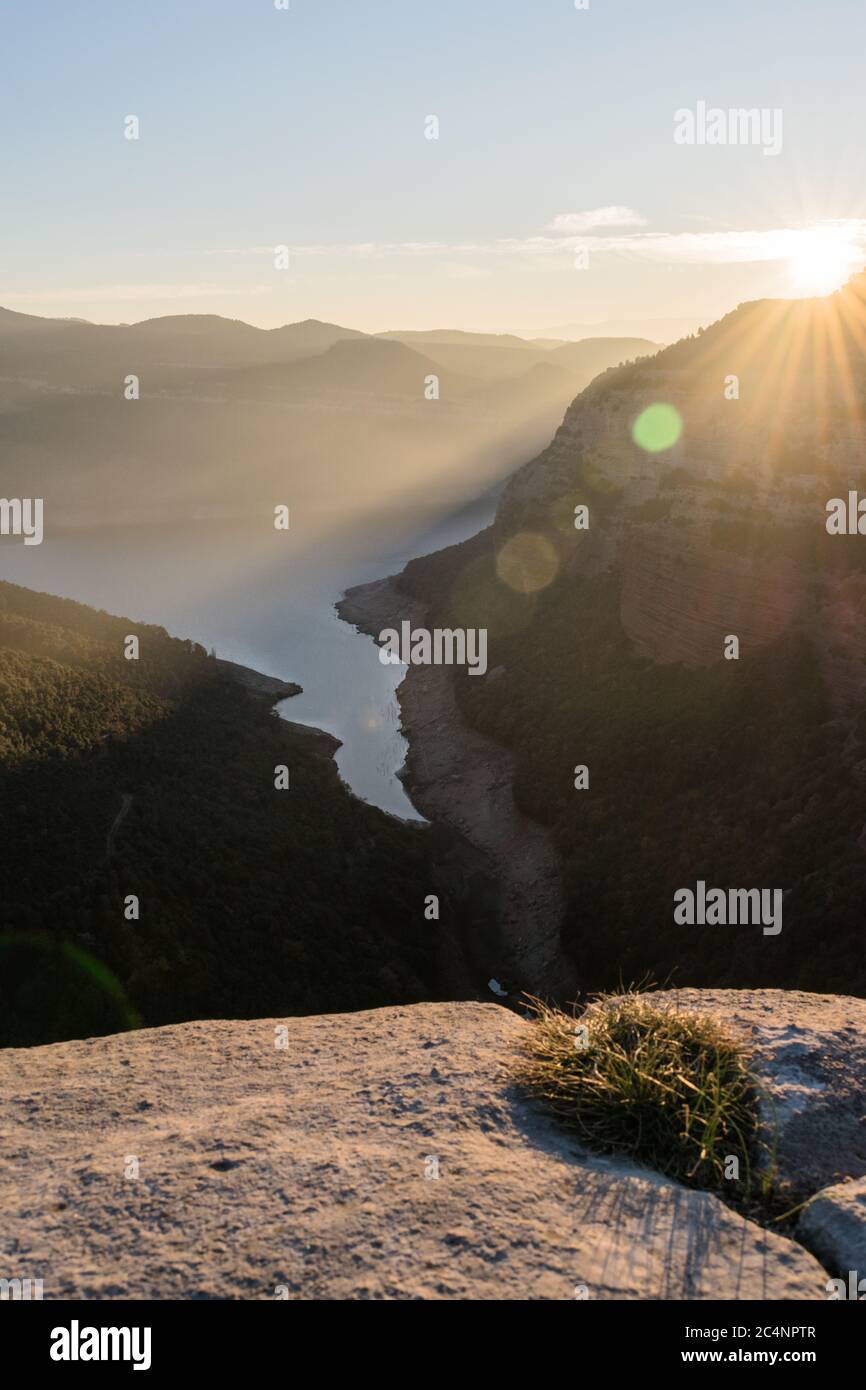 Natural viewpoint of a cliff with stunning views Stock Photo Alamy