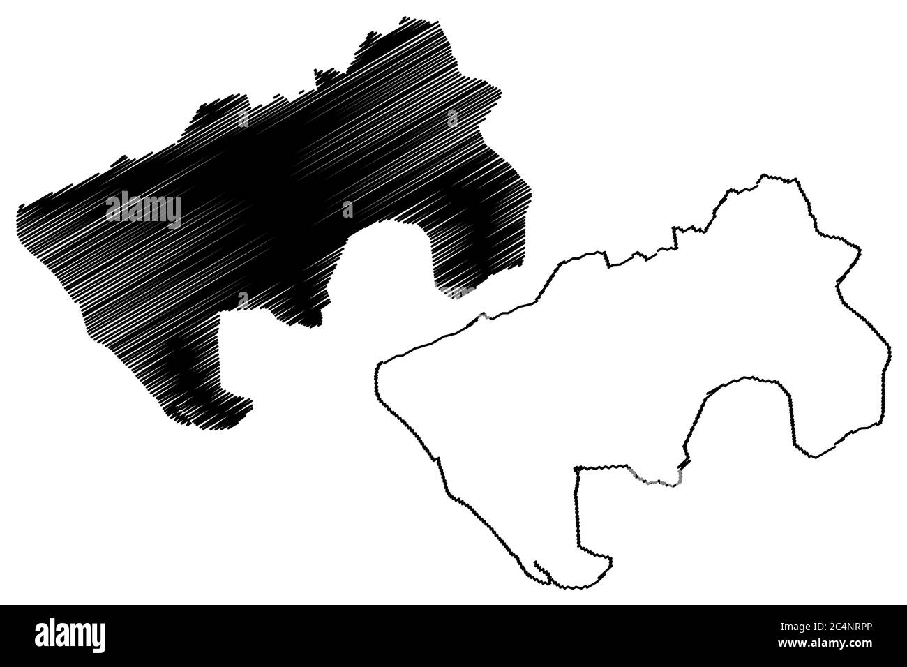 Maharashtra Map Black Outline With Shadow On White Background Stock  Illustration - Download Image Now - iStock