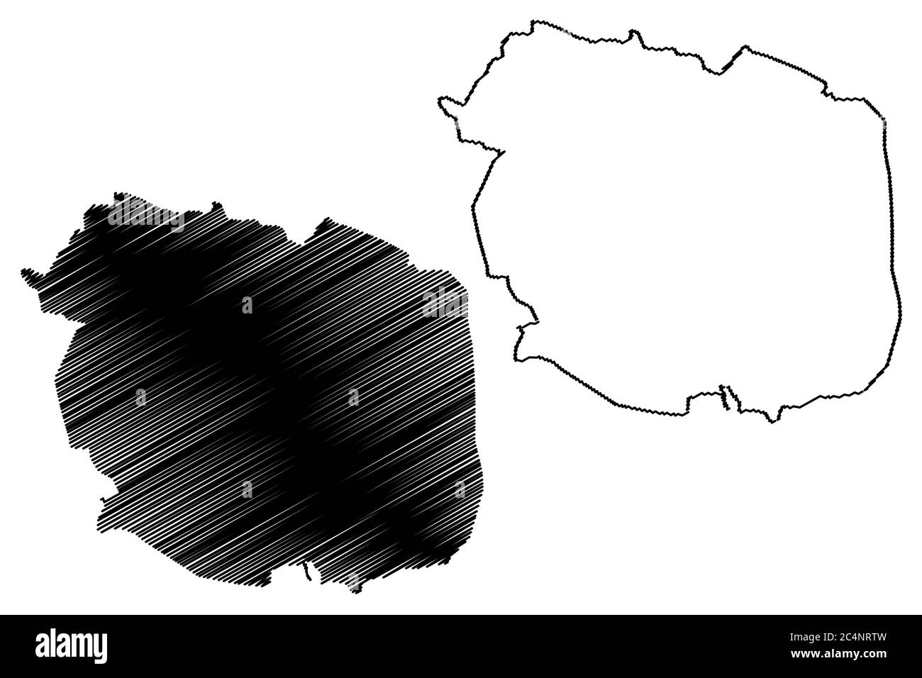 Mysore City (Republic of India, Karnataka State) map vector illustration, scribble sketch City of Mysuru map Stock Vector