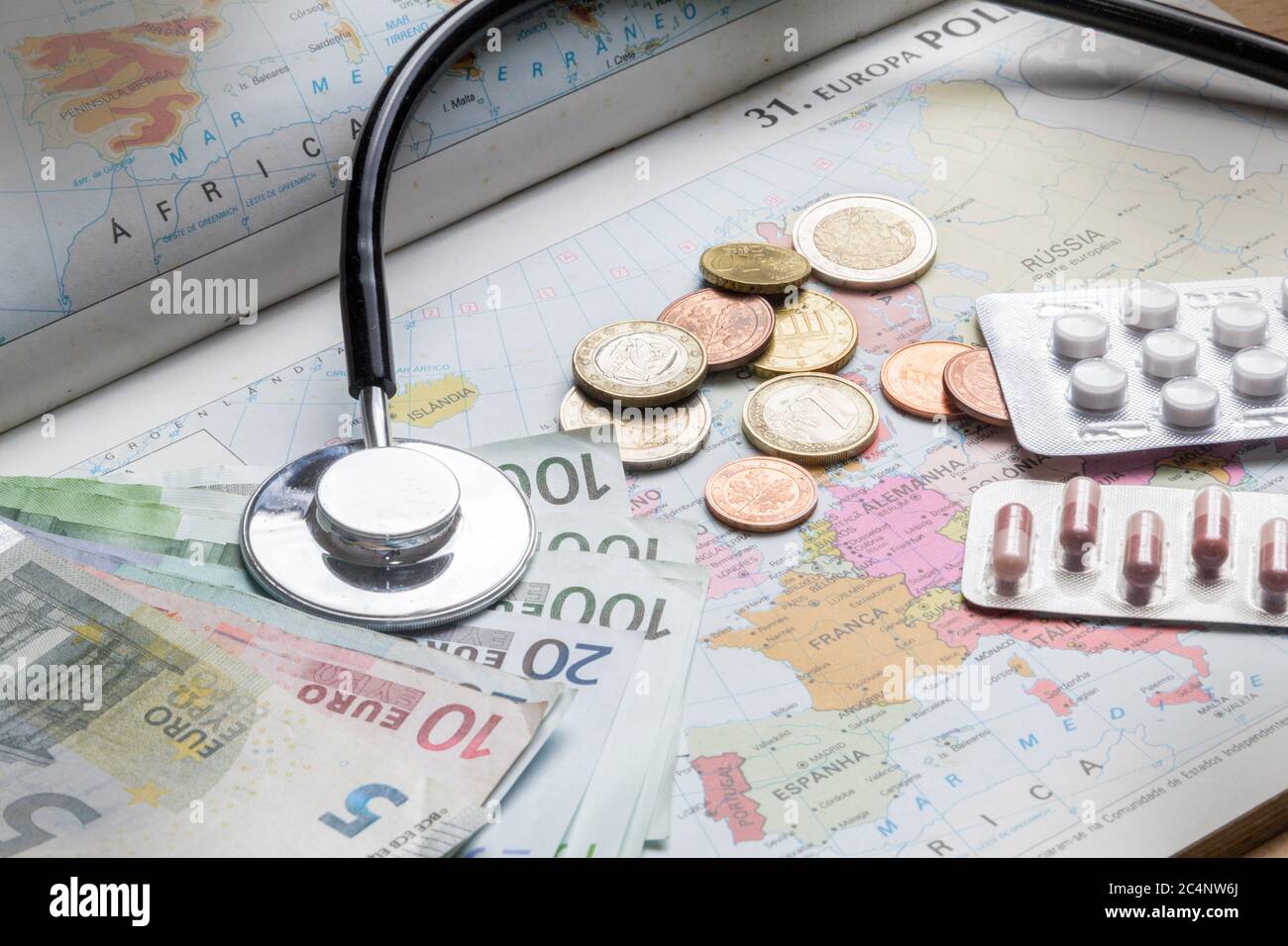 concept of health care insurance contract Stock Photo