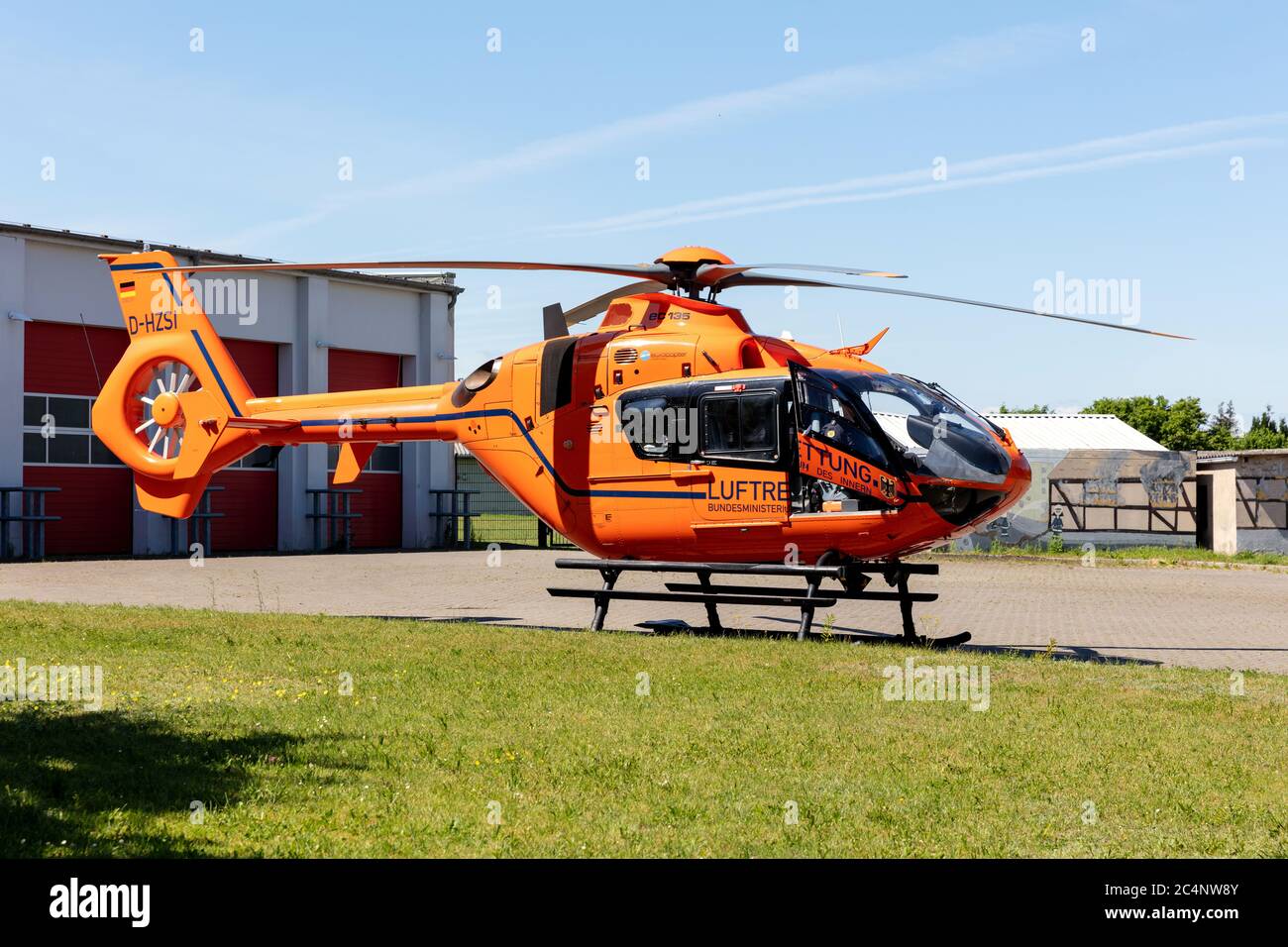 German Air Ambulance of the Federal Ministry of the Interior Stock Photo