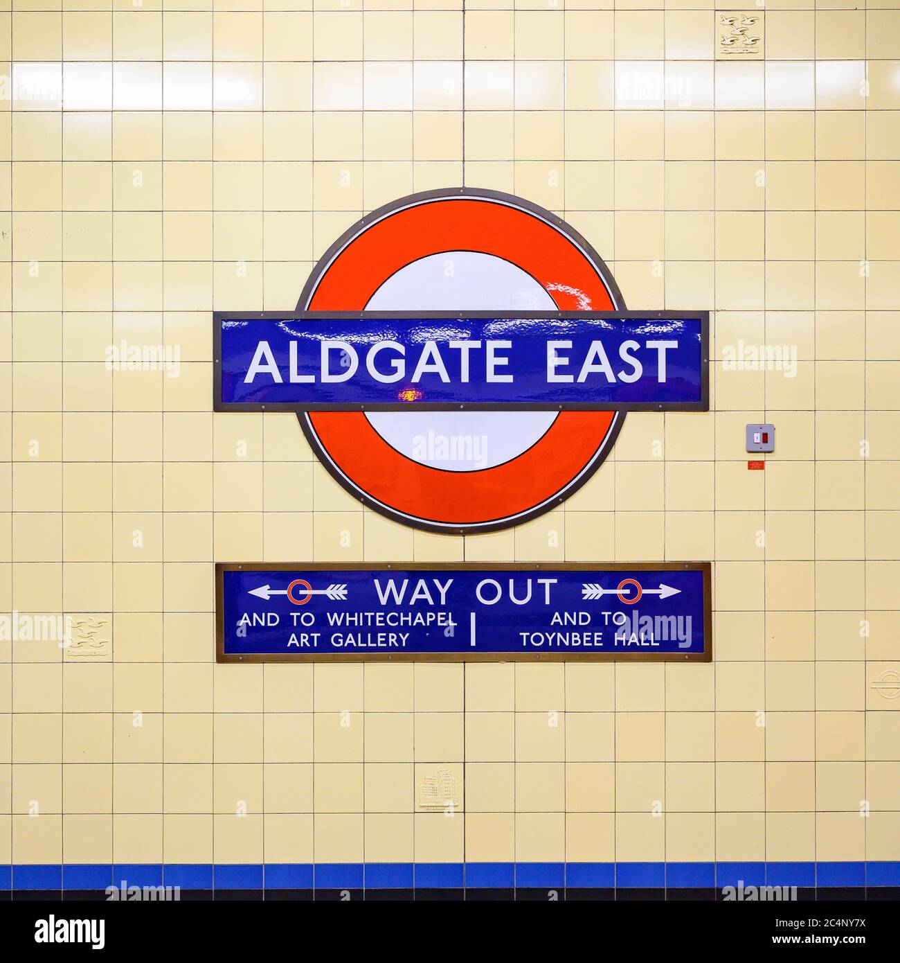 Aldgate East Underground Station High Resolution Stock Photography and