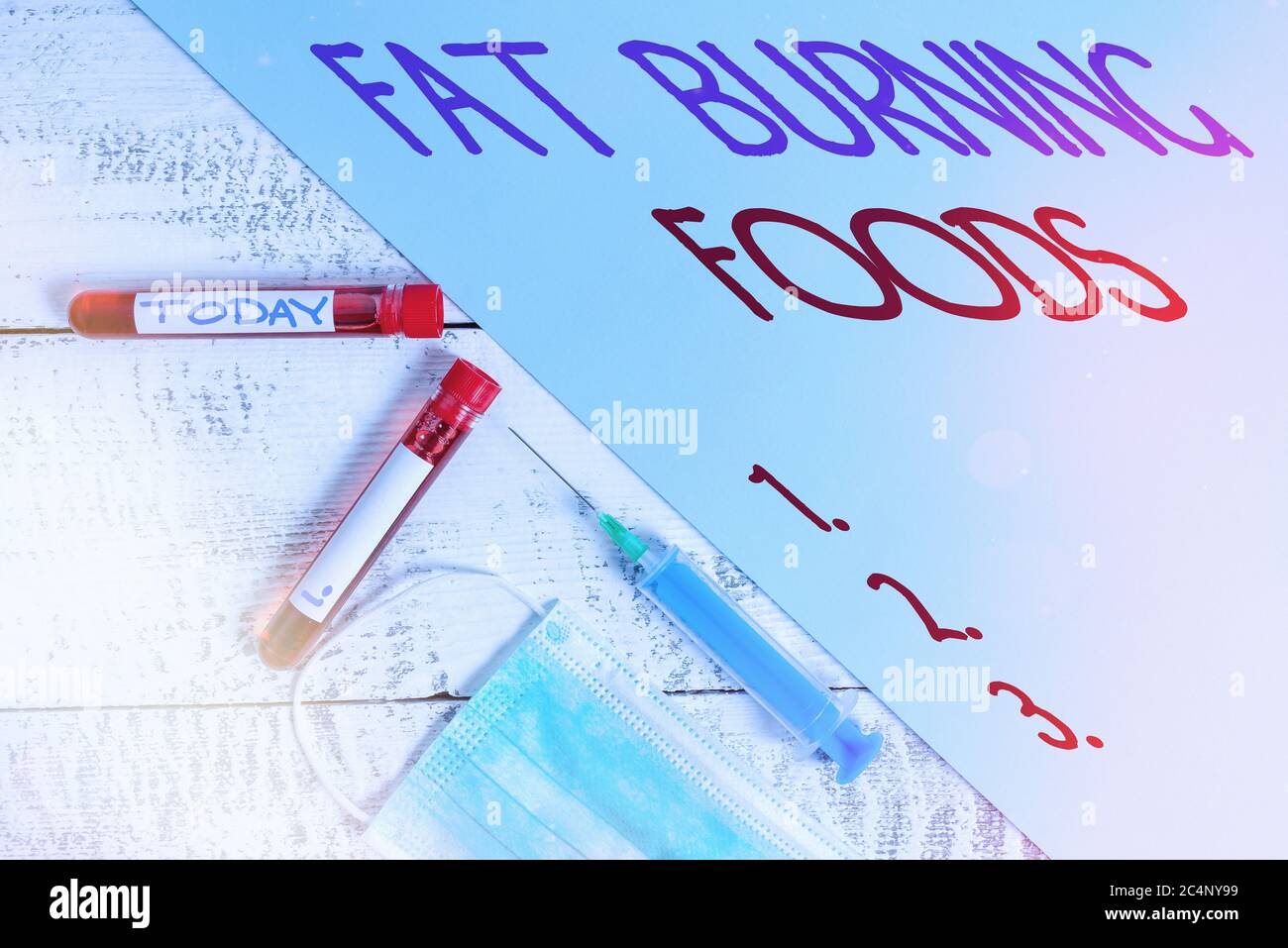 Handwriting text writing Fat Burning Foods. Conceptual photo produce ...