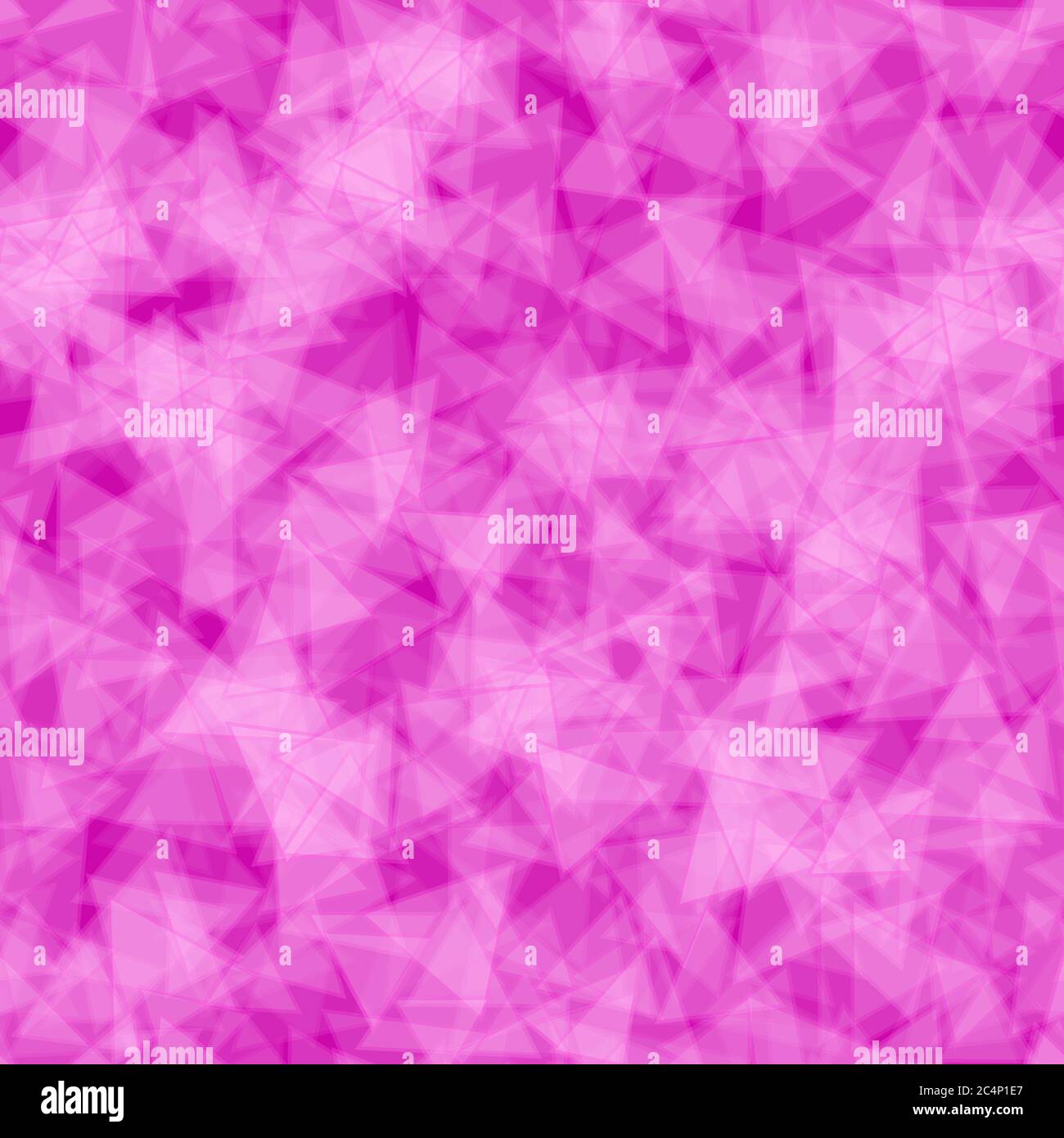 Abstract seamless pattern of randomly distributed translucent triangles in purple colors Stock Vector