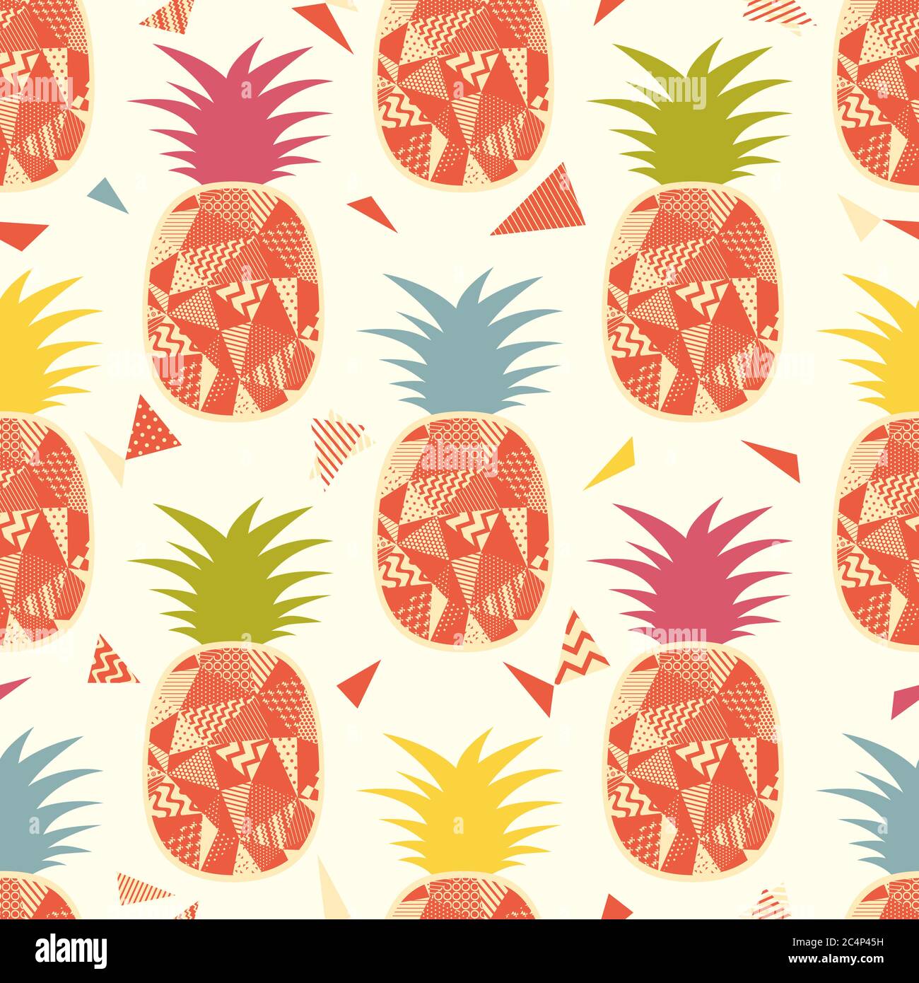 Pineapple seamless pattern vector illustration Stock Vector Image & Art ...
