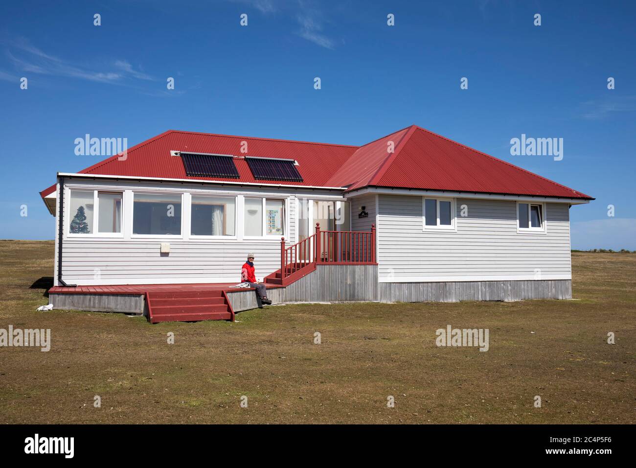 Cassard House; Bleaker Island; Falklands Stock Photo