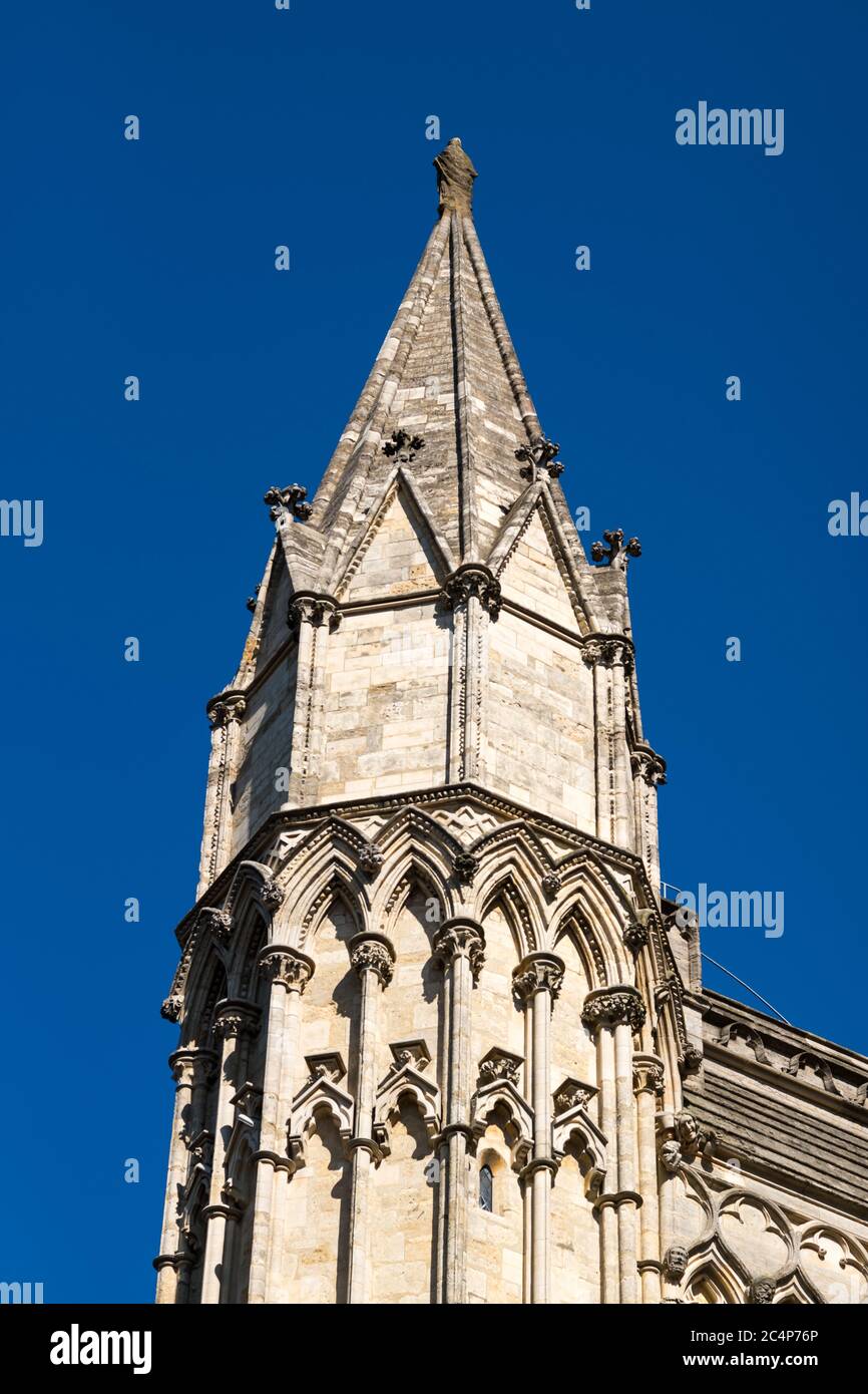 Lincon Cathedral Lincoln Historic Centre on a Summer Morning Stock Photo