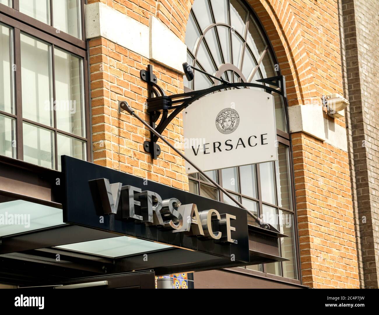 INGOLSTADT, GERMANY : Versace fashion store in , Germany .Versace, is an  Italian luxury fashion company and trade name founded by Gianni Versace  Stock Photo - Alamy