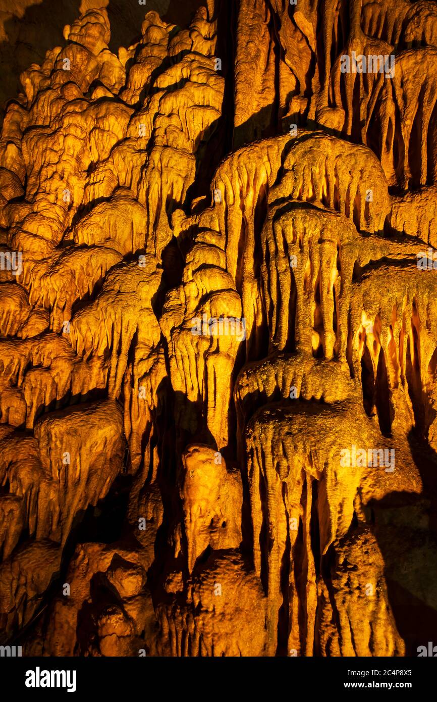 Cave formations. Ballica Cave. Tokat Turkey. The Ballica Cave