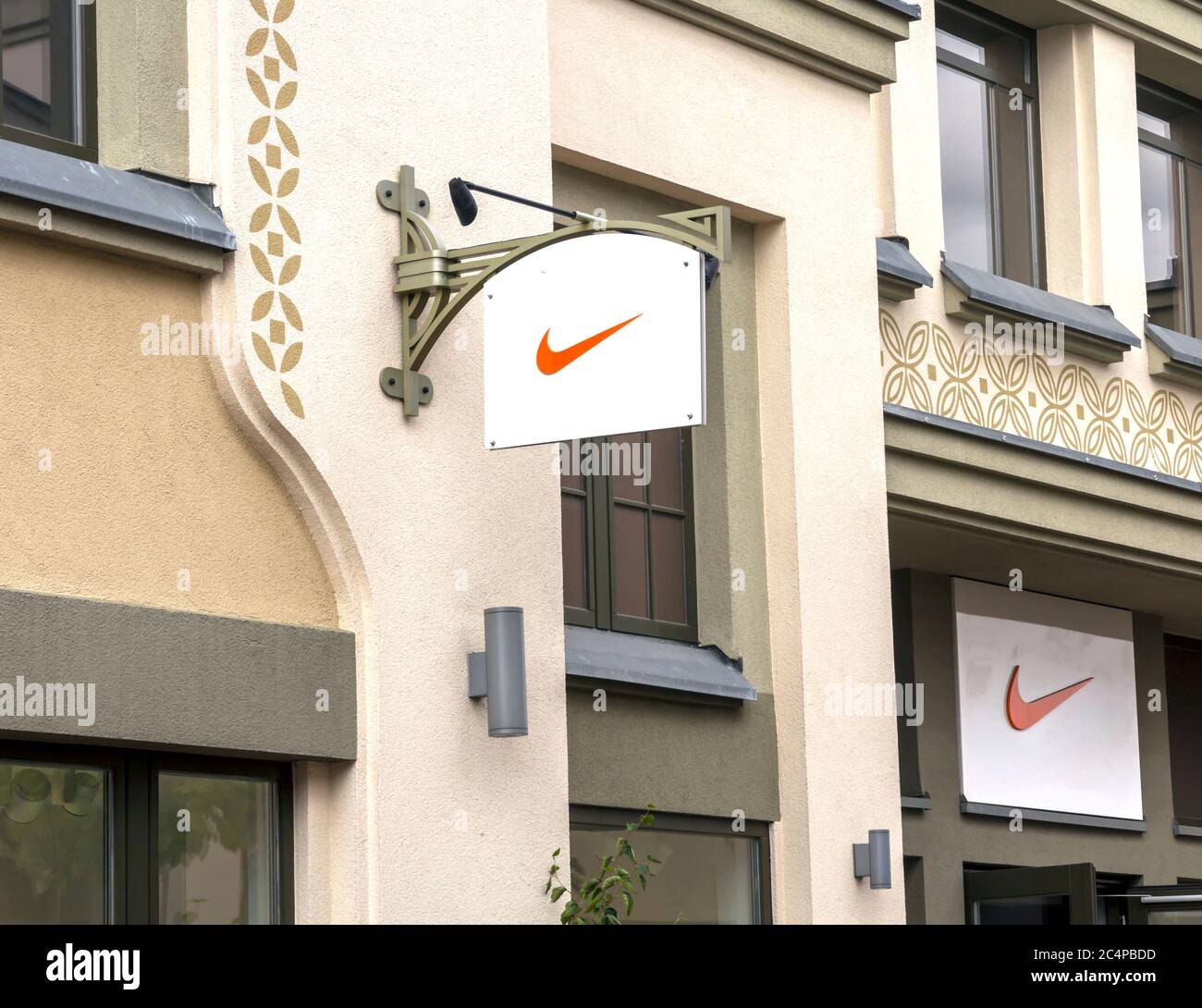 Ingolstadt : Nike logo sign on AUGUST 19, 2017 in GERMANY Nike Inc. is an  American multinational corporation that is engaged in sales of footwear &  ap Stock Photo - Alamy