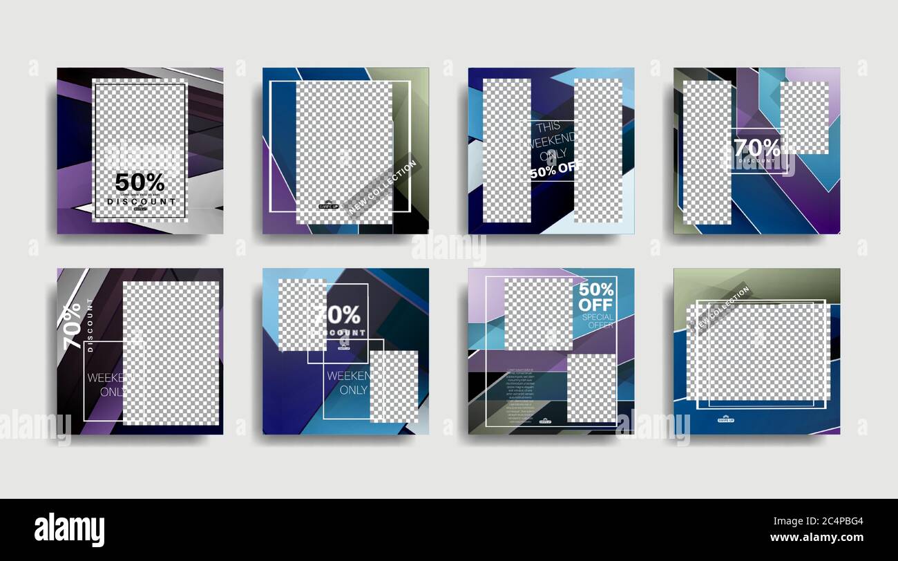 Modern promotion square web banner for social media . vector design ...