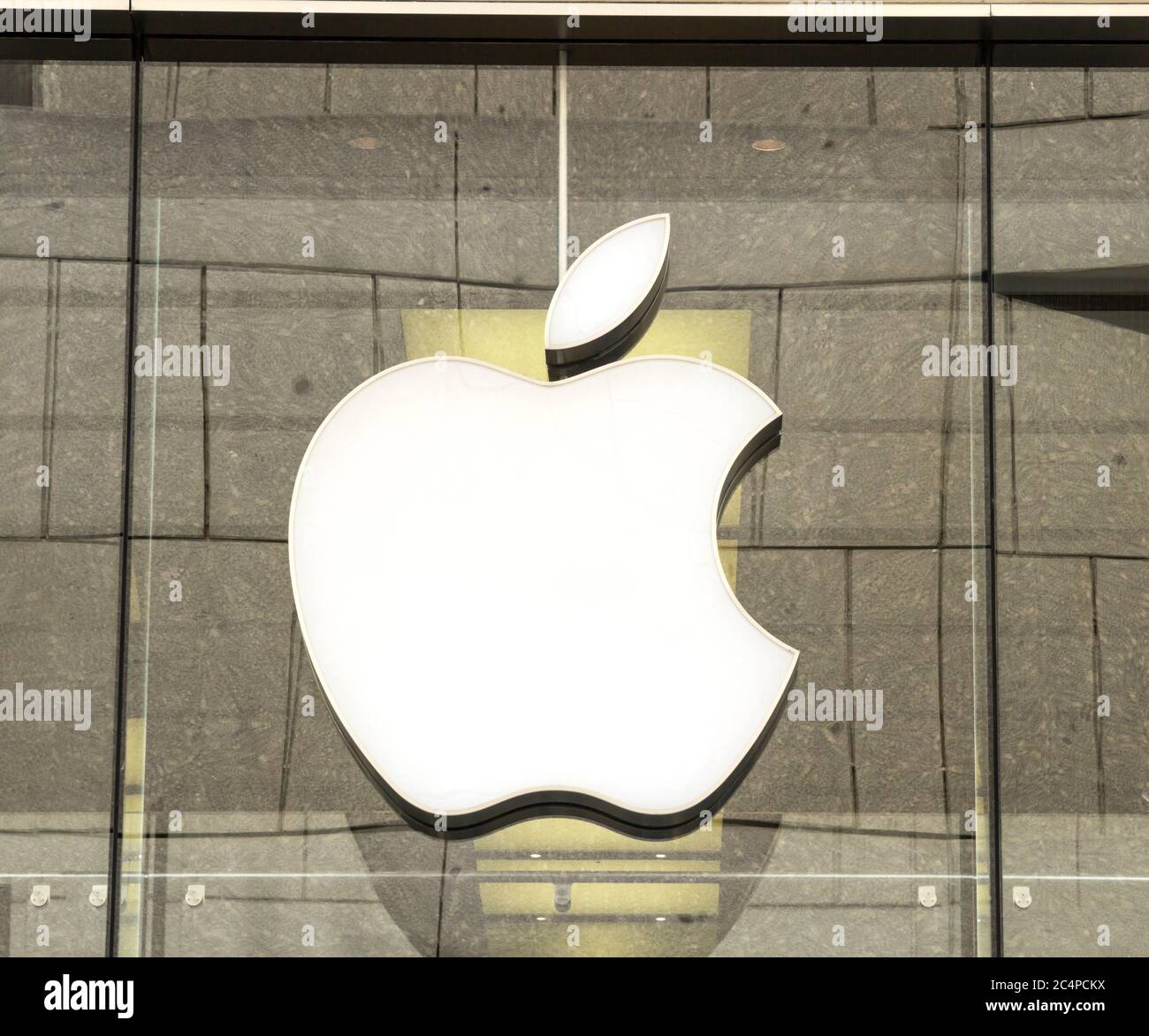 Munich, Germany Apple store logo, Apple Inc sells mobile phones