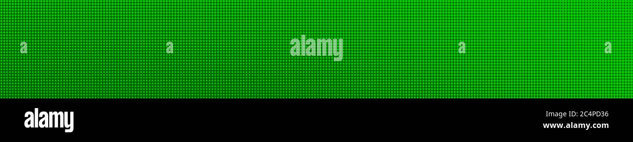 Abstract halftone gradient horizontal banner in green colors Stock Vector