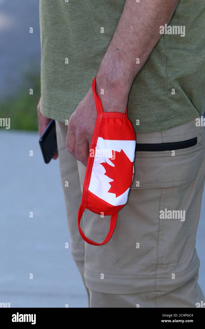 Download Canadian Flag Face Mask High Resolution Stock Photography And Images Alamy PSD Mockup Templates