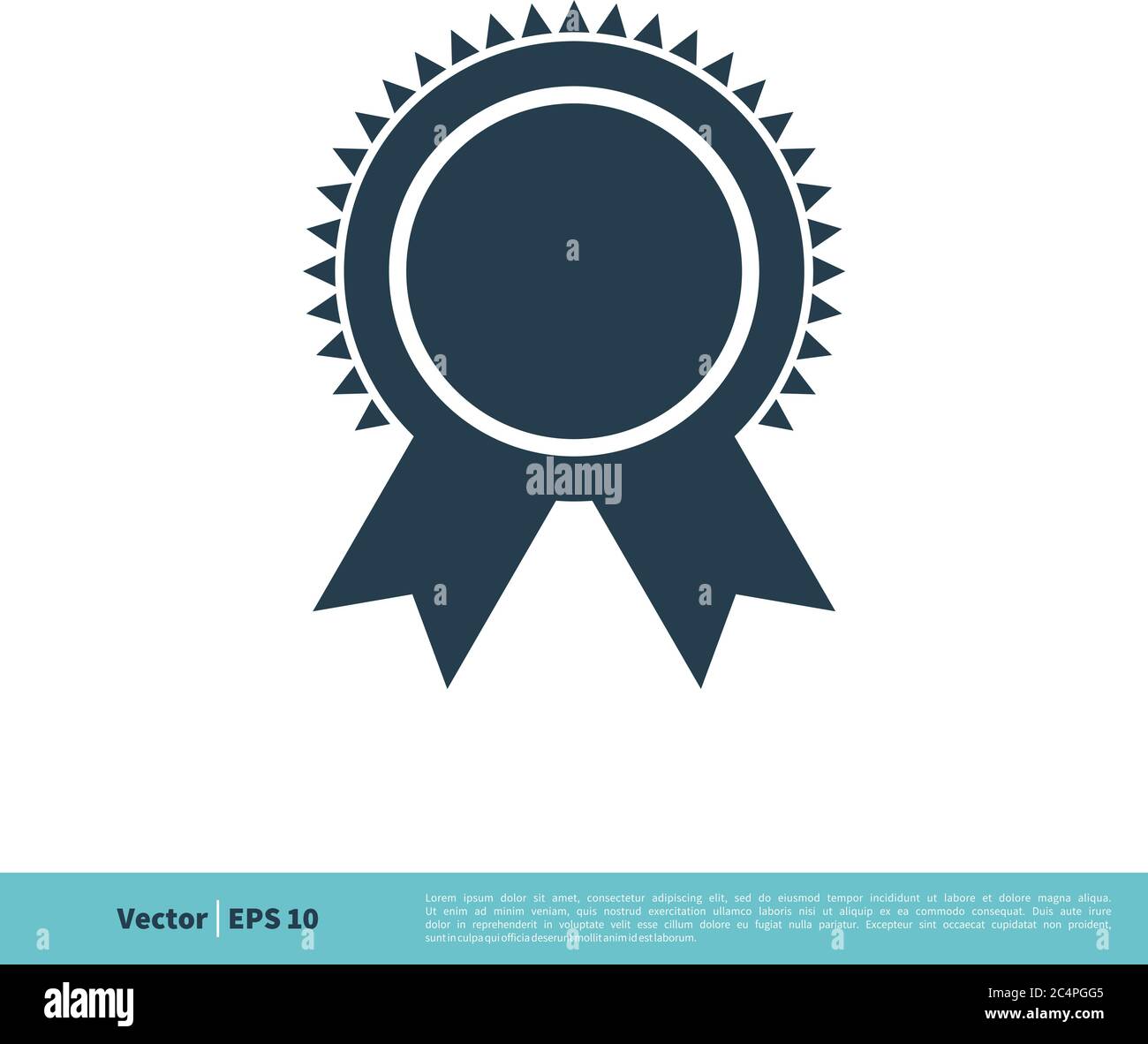 Seal Ribbon Emblem Icon Vector Logo Template Illustration Design ...