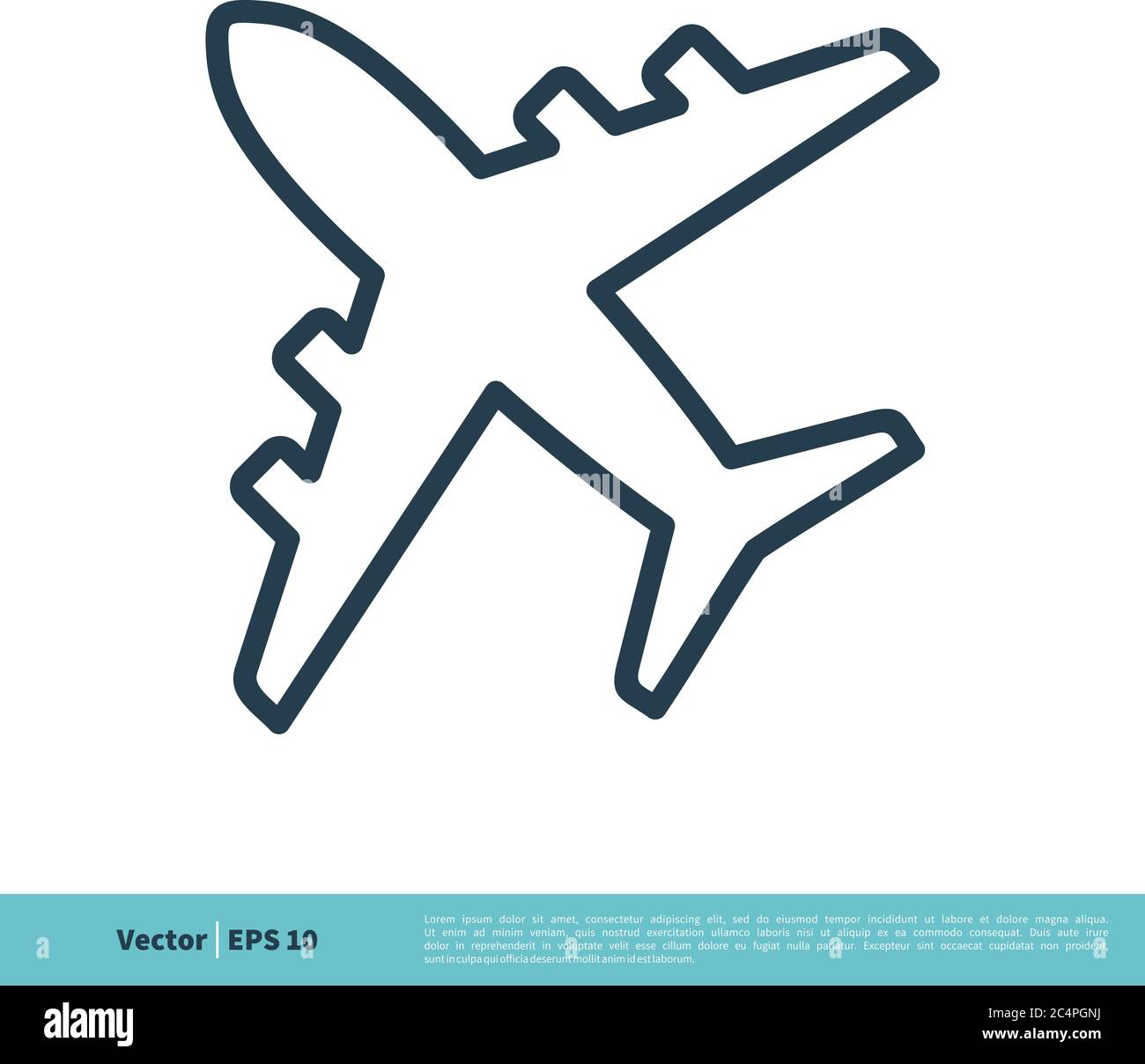 Airplane Icon Vector Logo Template Illustration Design. Vector EPS 10. Stock Vector