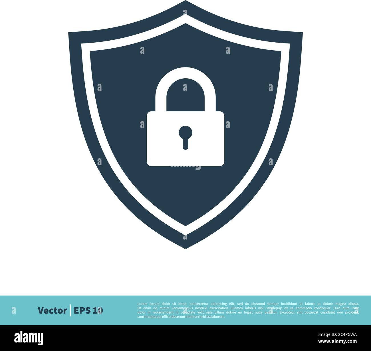 Shield Secure Icon Vector Logo Template Illustration Design. Vector EPS ...