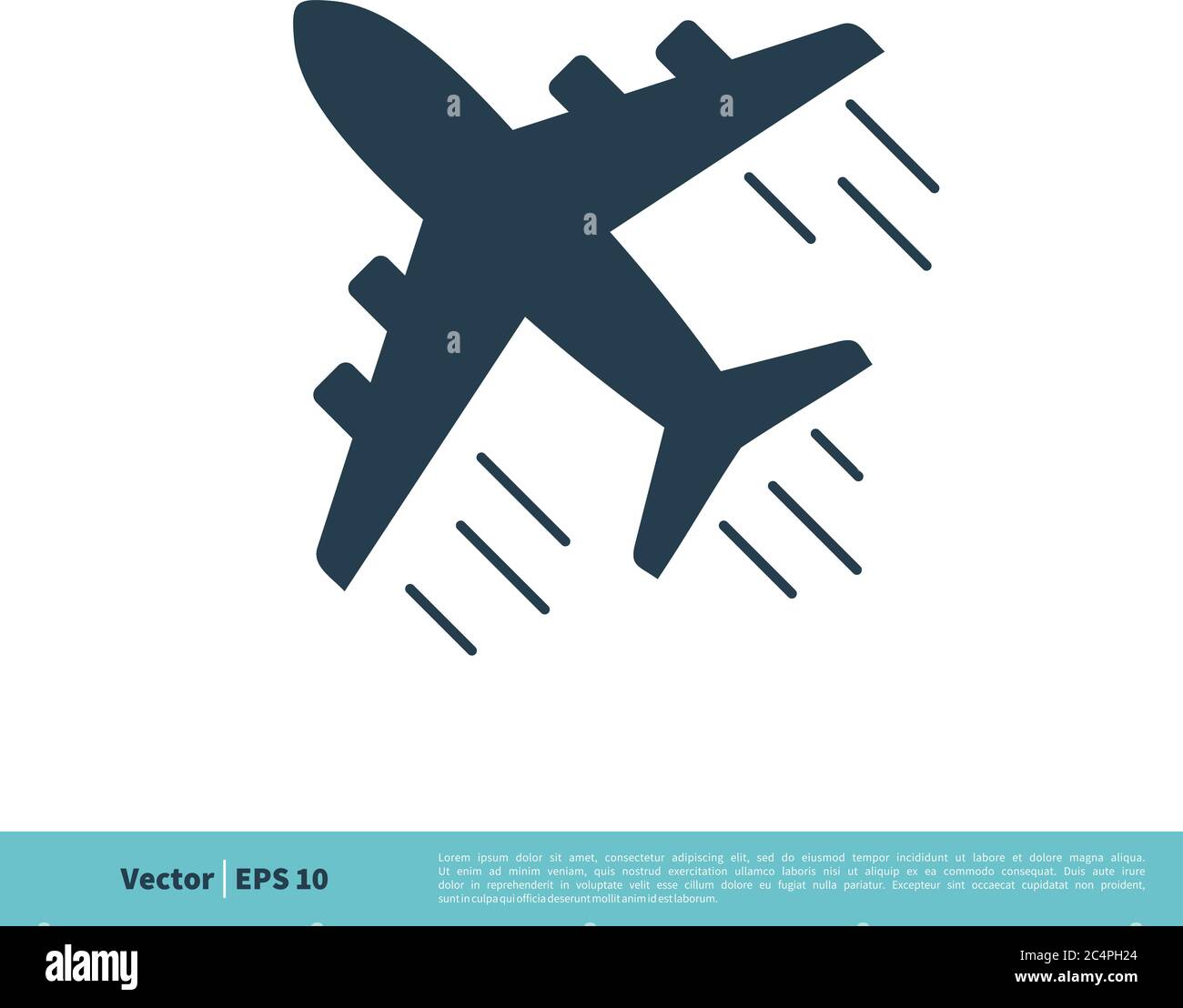 Airplane Icon Vector Logo Template Illustration Design. Vector EPS 10. Stock Vector