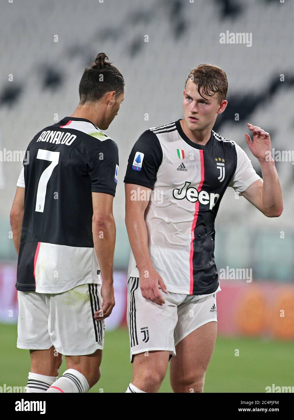 4 matthijs de ligt (juventus) and cristiano ronaldo