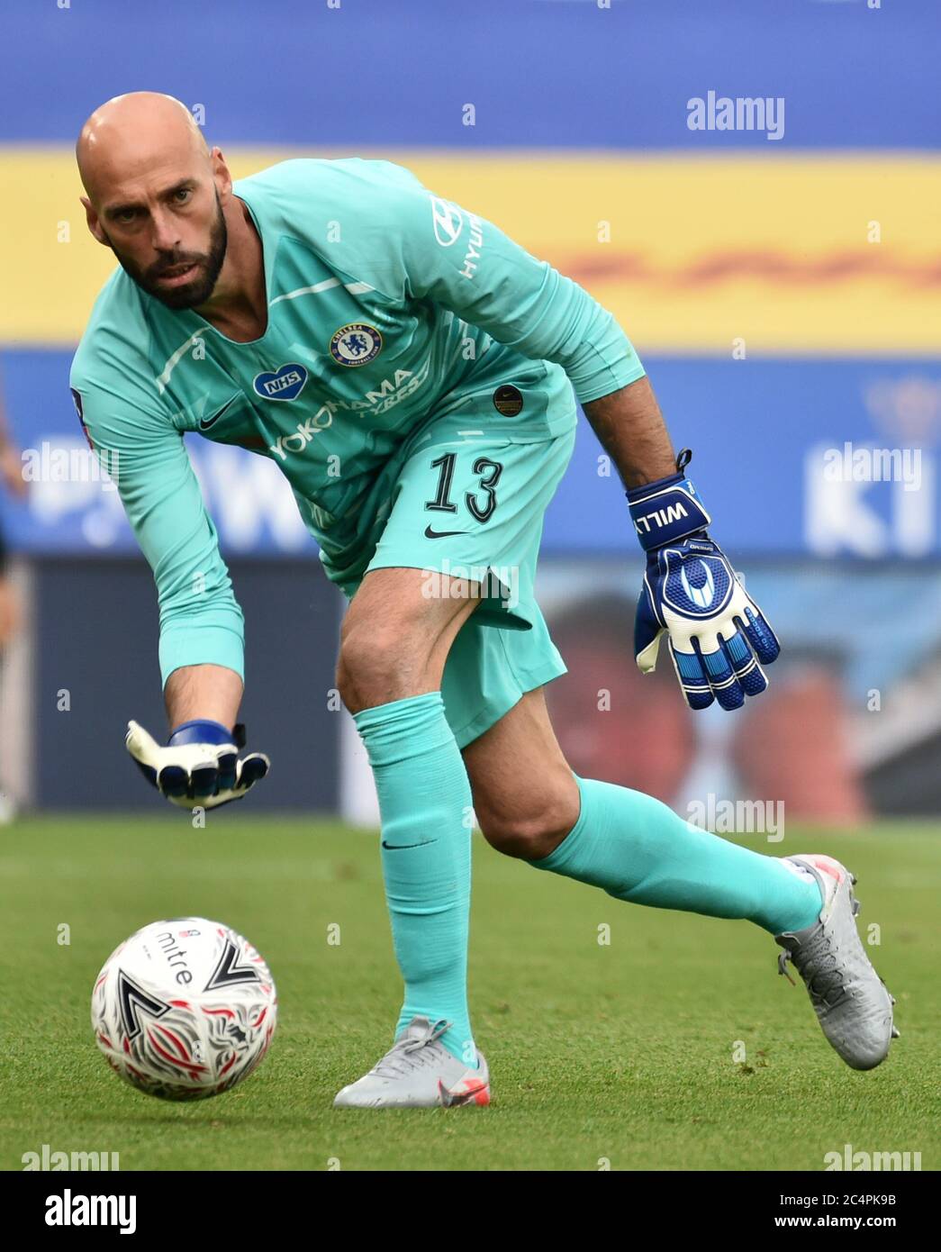 Chelsea goalkeeper Willy Caballero during the FA Cup quarter final