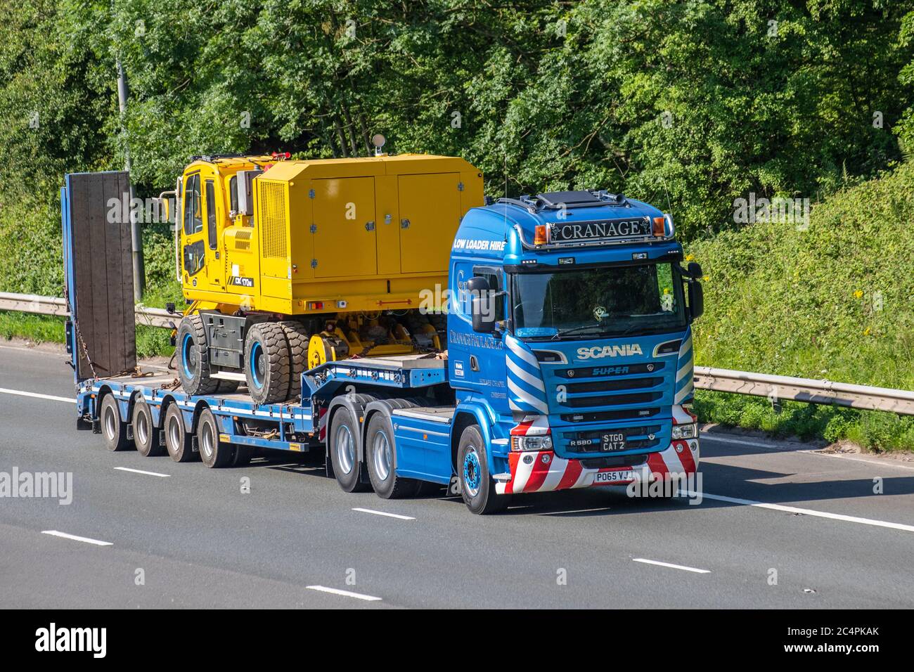 Cranage Haulage Ltd delivery trucks, STGO CAT 2 lorry, transportation