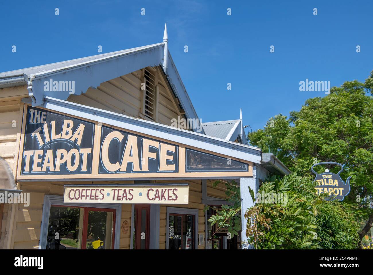 The Tilba Teapot Cafe sign Tilba NSW Australia Stock Photo Alamy