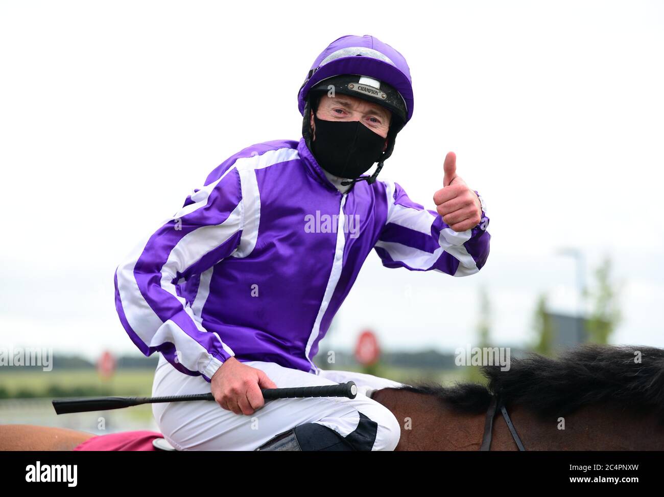 Seamus Heffernan after winning the Alwasmiyah Pretty Polly Stakes at Curragh Racecourse. Stock Photo