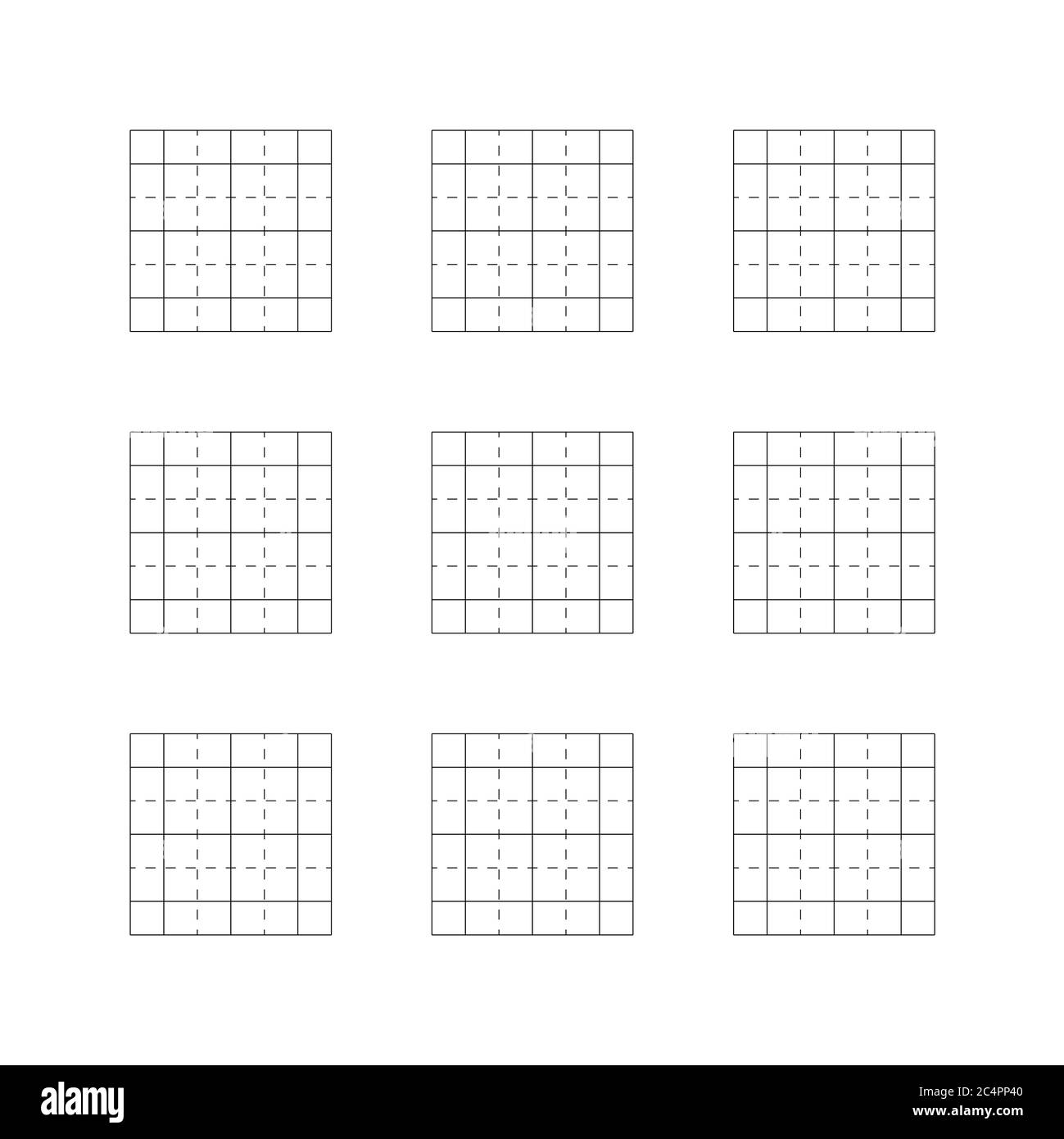 Designer draft blank vector grid. House floor layout interior project planner. Printable plan scheme template. Building project. Stock Vector