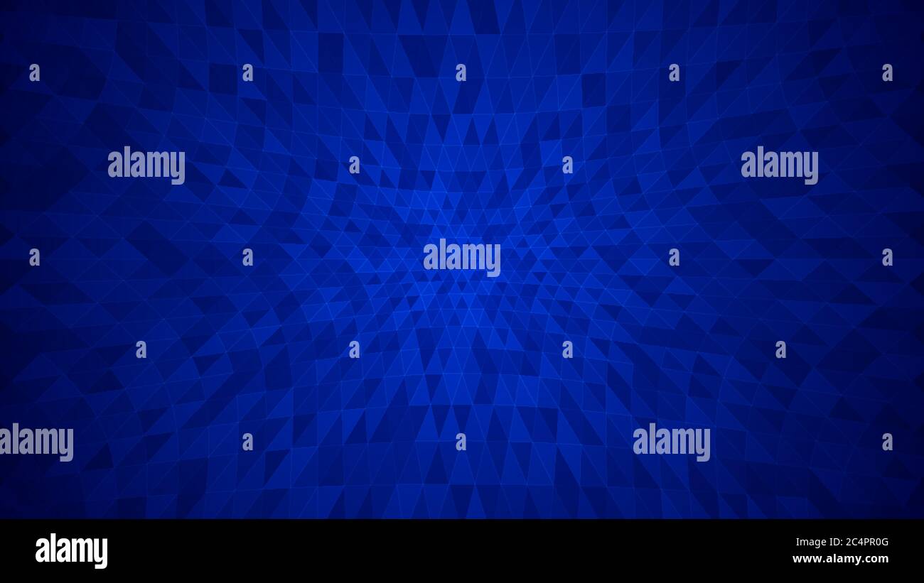 Abstract background of small triangles in blue colors Stock Vector