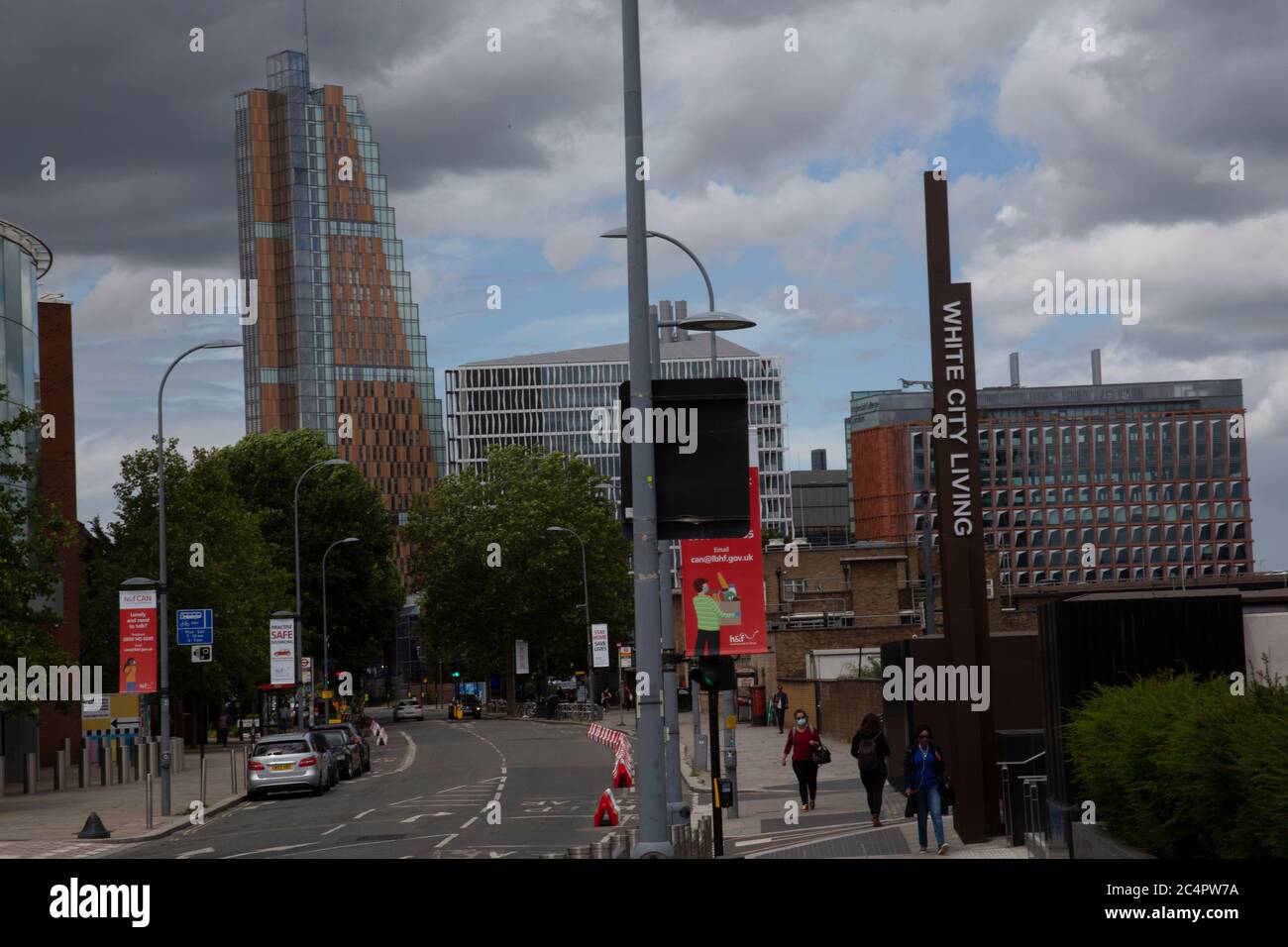 The redevelopment of Wood Lane, White City, London W12, UK Stock Photo Alamy