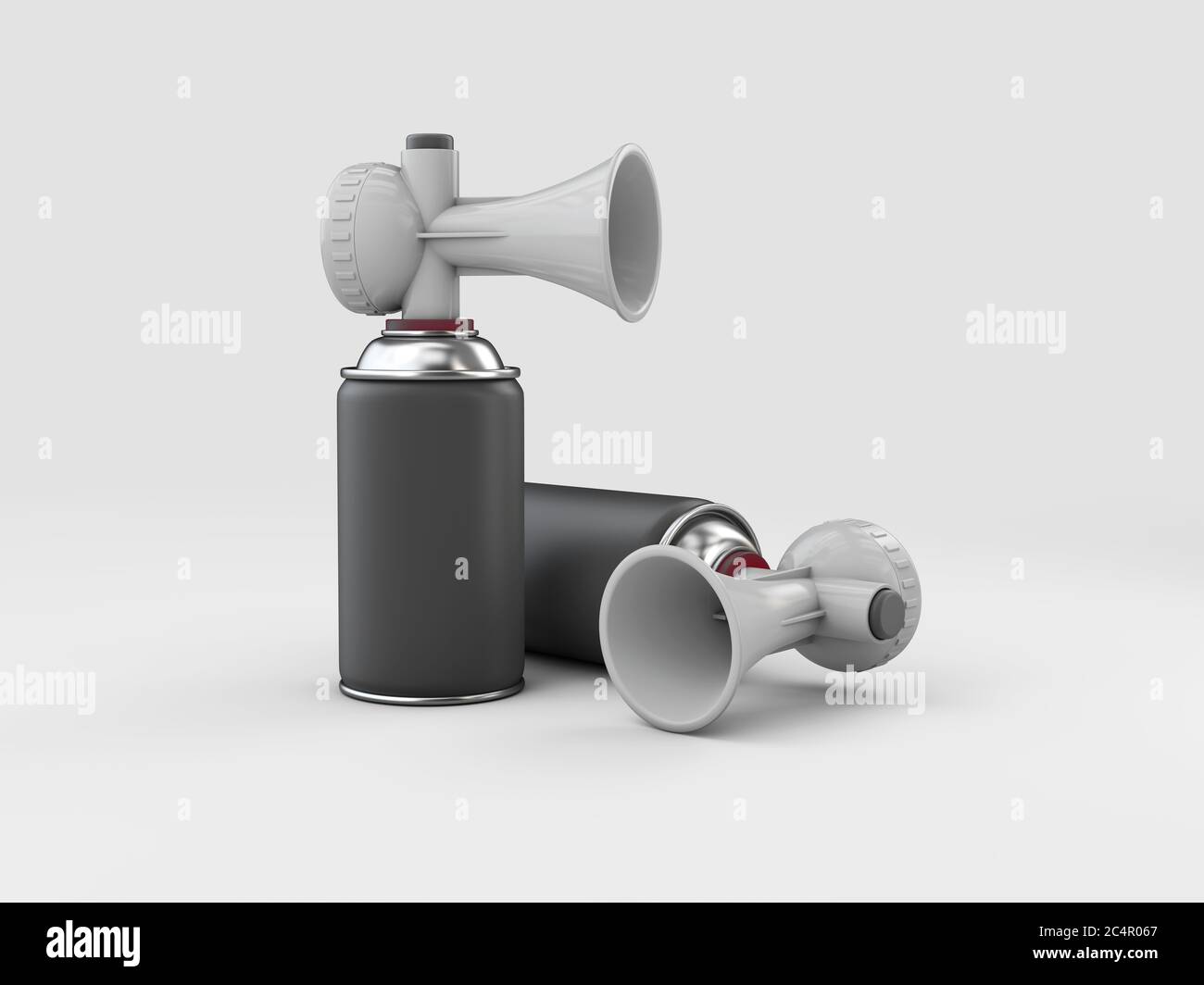 3d Rendering of Sport air horns, clipping path included Stock Photo Alamy