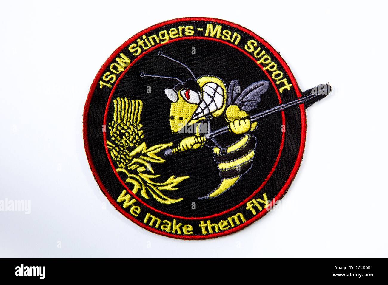 1Sqn Stingers - Msn Support ‘We make then fly’ patch Stock Photo