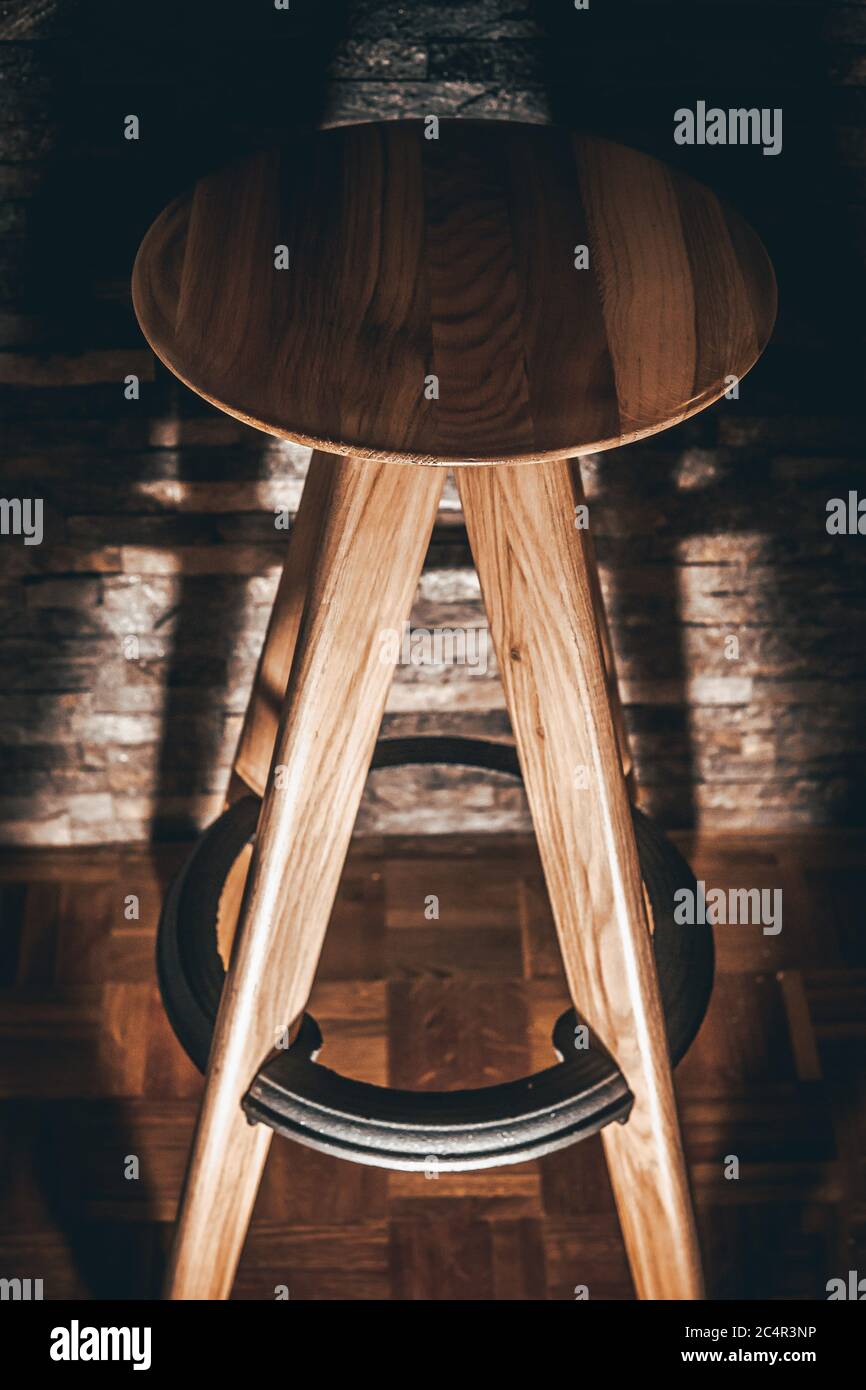 Custom made bar stools Stock Photo