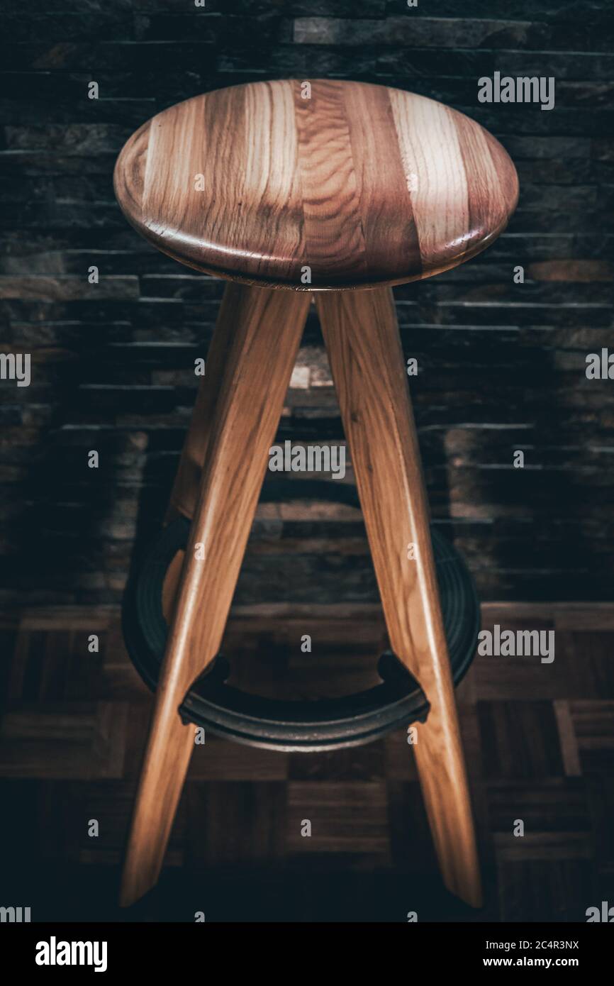 Custom made bar stools Stock Photo