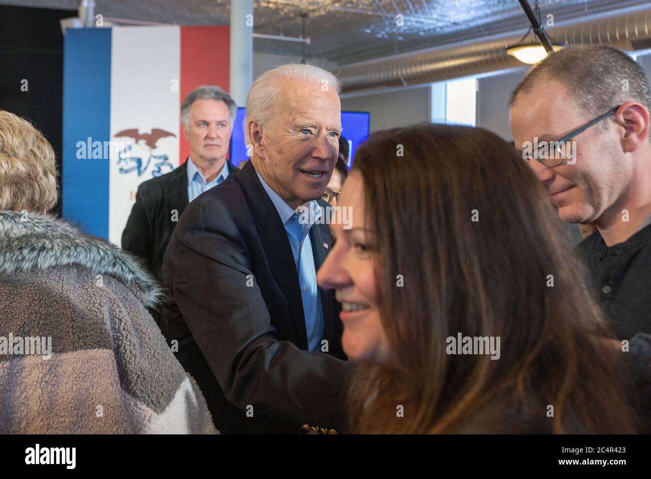 Former Vice President Joe Biden holding a presidential campaign rally ...