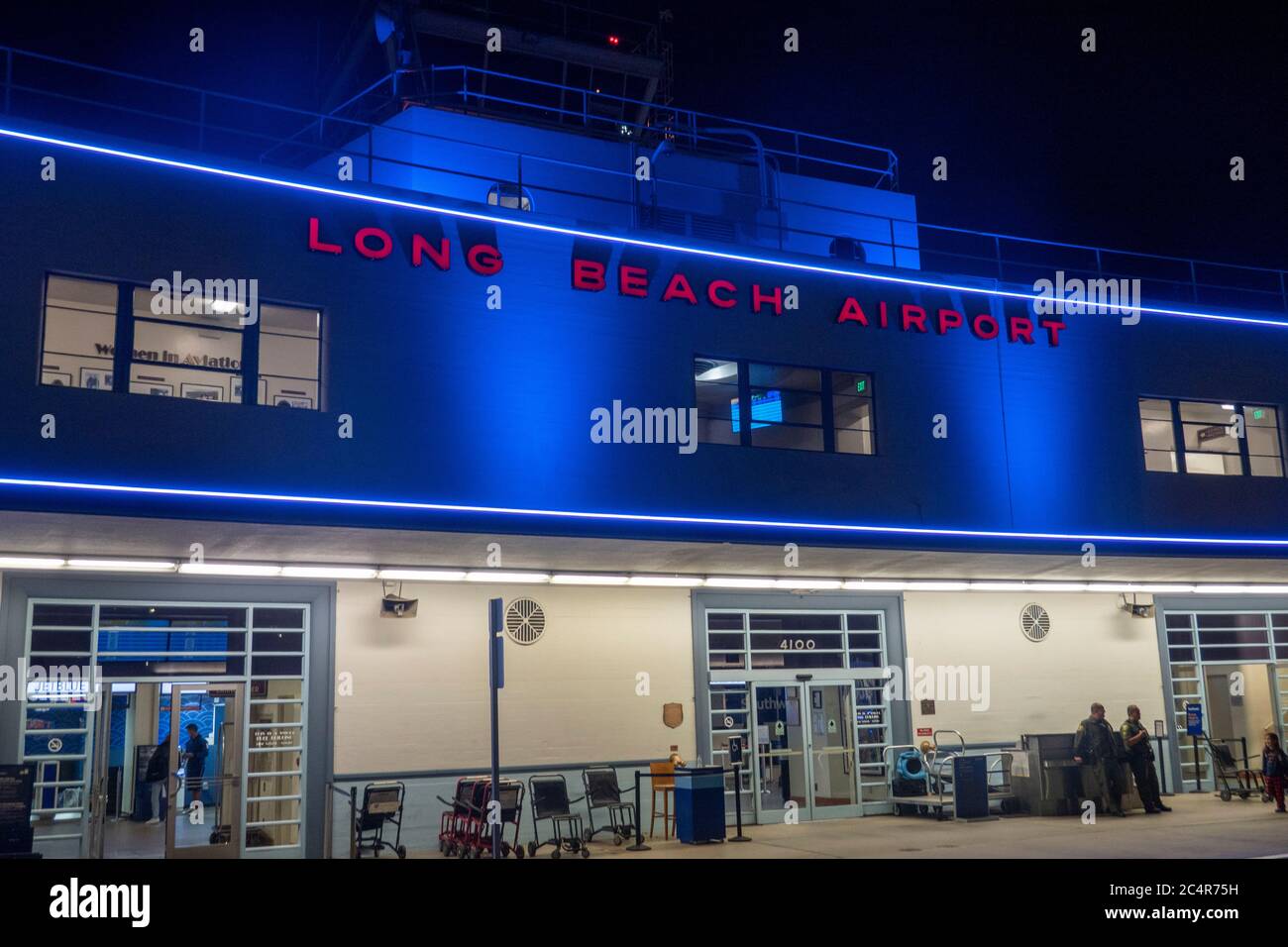Long Beach Airport CA Stock Photo