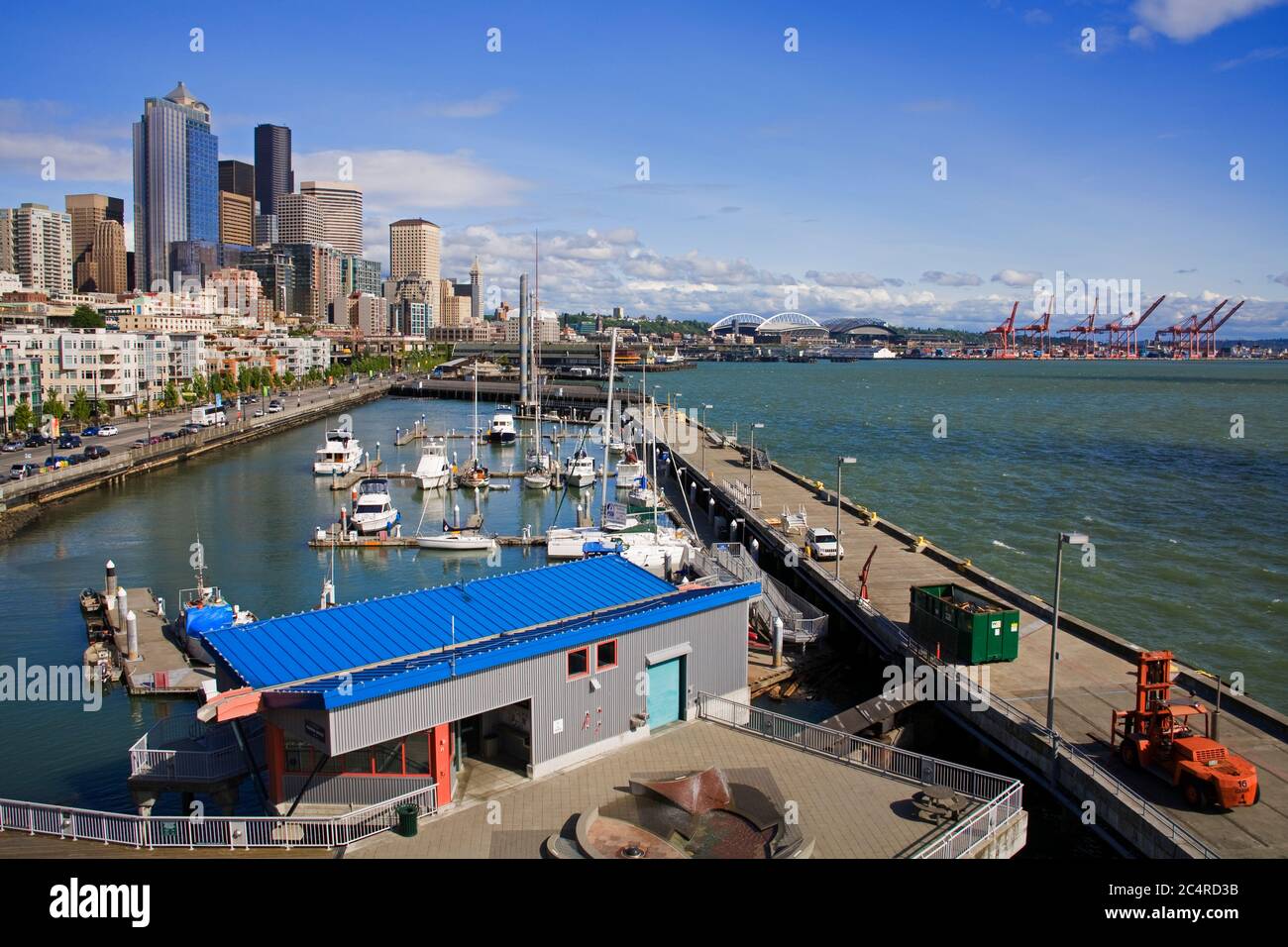 Bell Harbor & Marina, Seattle, Washington State, USA Stock Photo Alamy