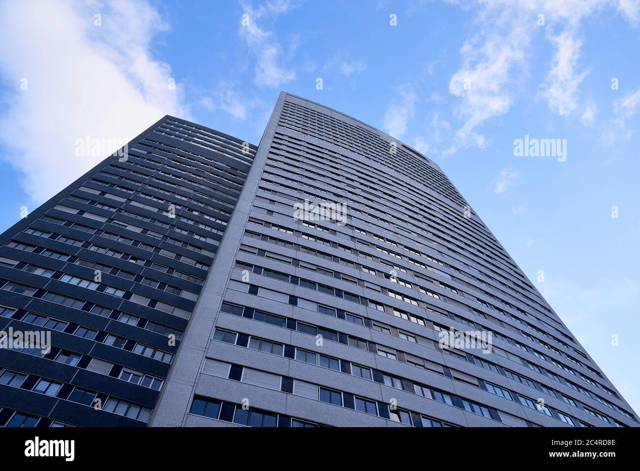 Tour Les Poissons is a 42-storey, 129.5 m (425ft) skyscraper completed in 1970 in Courbevoie, near La Défense business district, west of Paris, France Stock Photo
