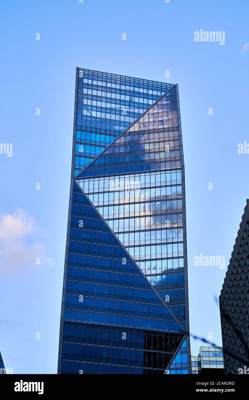 THALES Group (aerospace, defence, transportation and security markets) headquarters, & office buildings in La Defense business district, Paris France Stock Photo