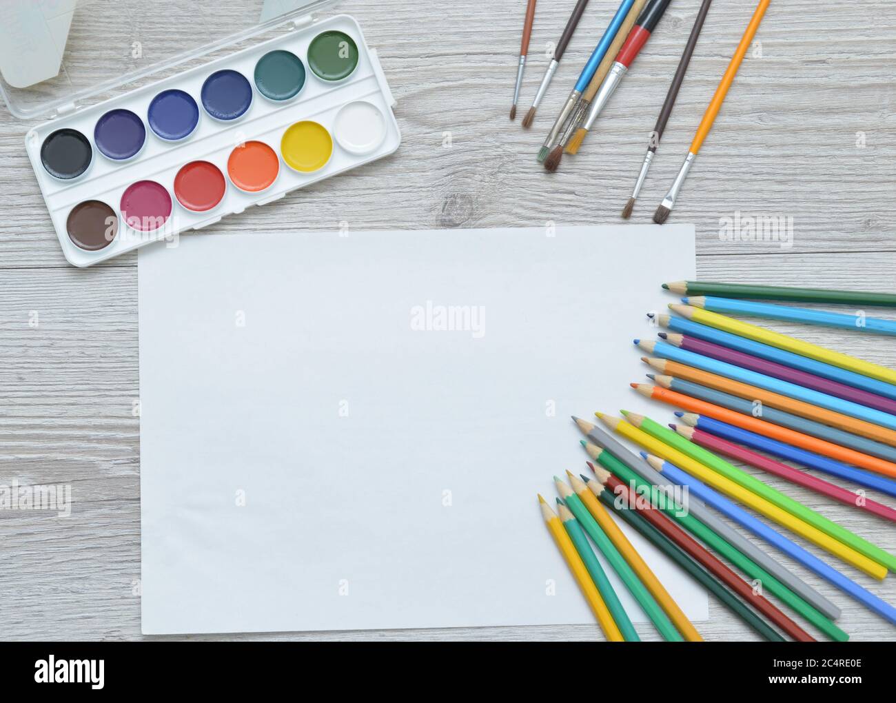 Gouache paint and pencil hi-res stock photography and images - Alamy